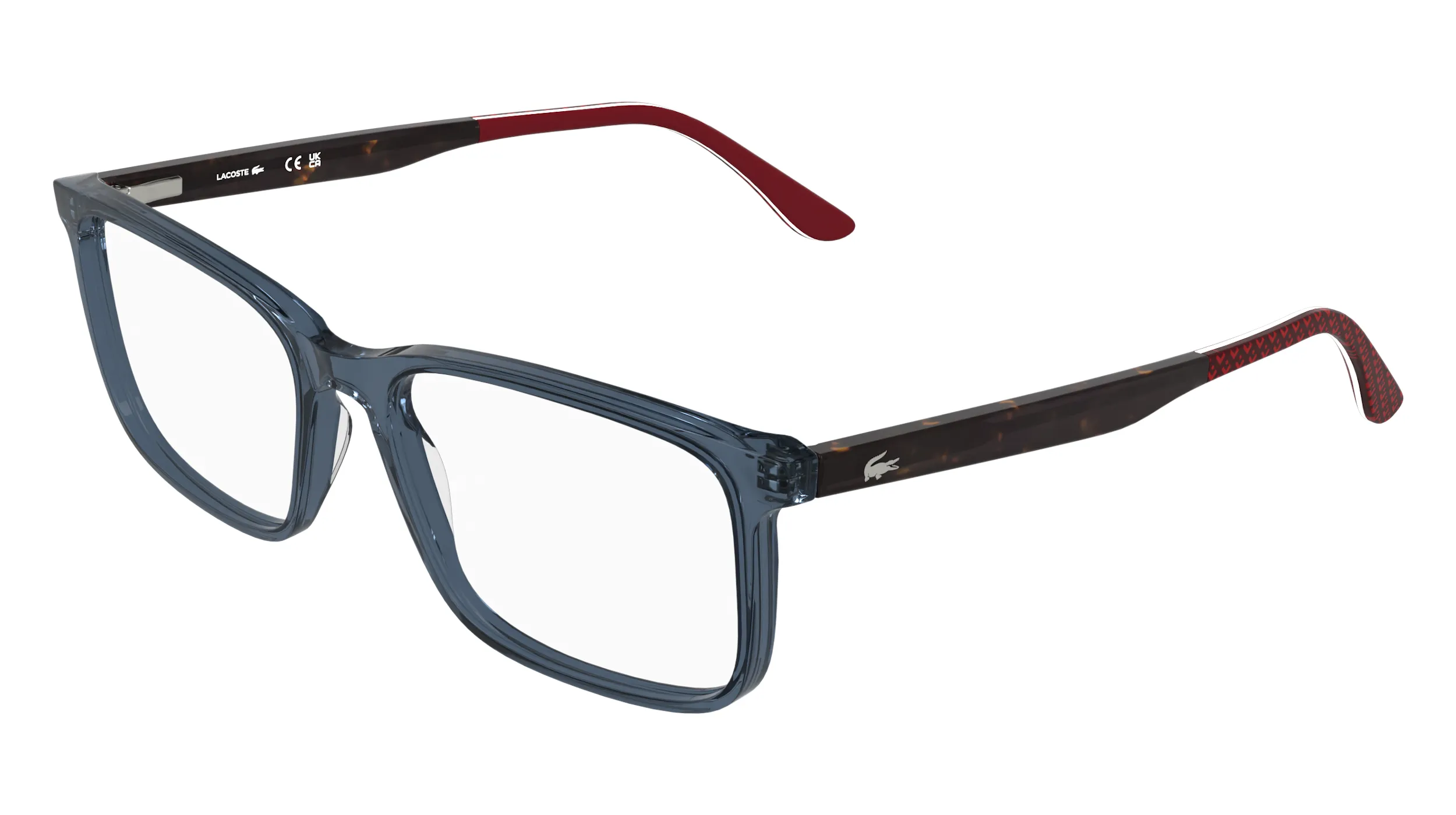 Lacoste L2993 412 Montature da vista Acetato Blu Squadrata Normale - immagine 1