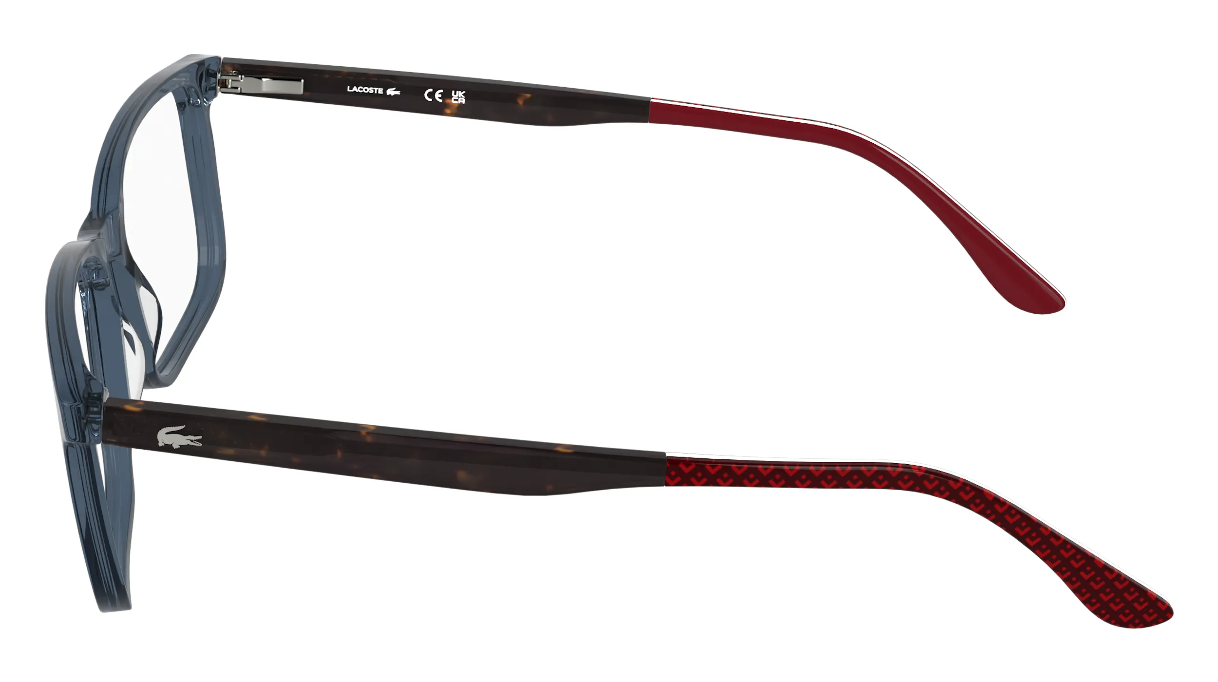 Lacoste L2993 412 Montature da vista Acetato Blu Squadrata Normale - immagine 3
