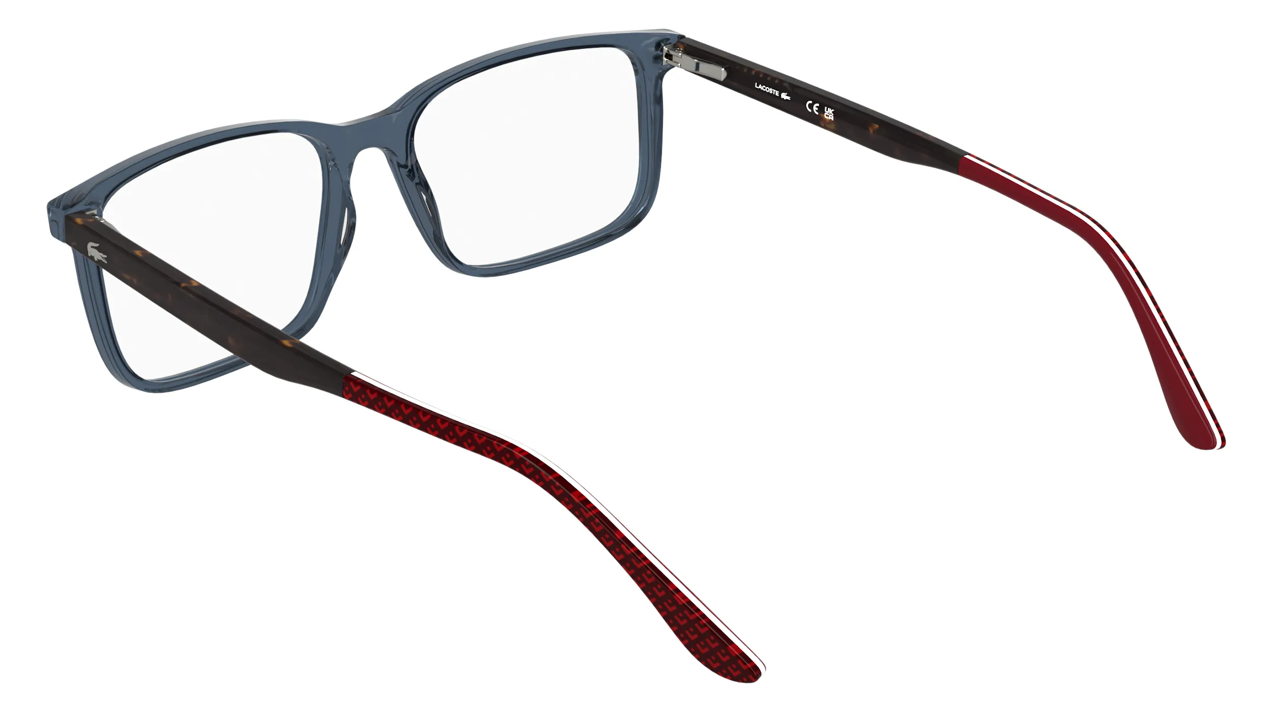 Lacoste L2993 412 Montature da vista Acetato Blu Squadrata Normale - immagine 4