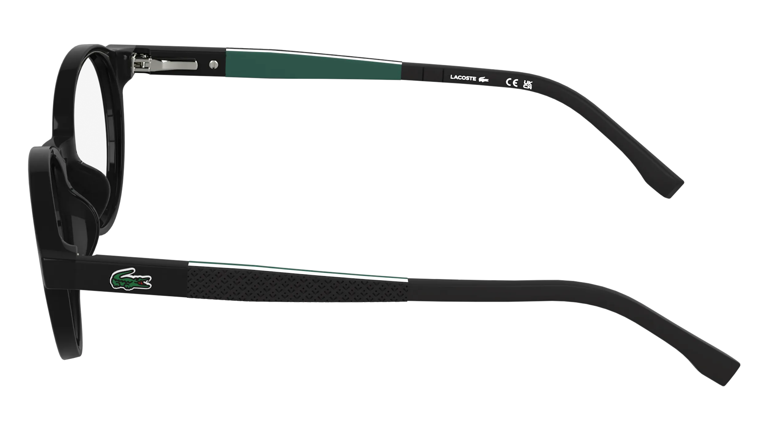 Lacoste L3668 001 Montature da vista bambino Bio-iniettato Nero Rotonda Normale - immagine 3