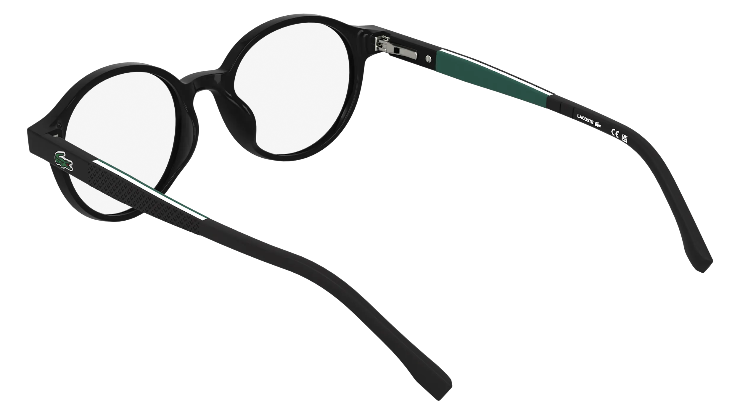 Lacoste L3668 001 Montature da vista bambino Bio-iniettato Nero Rotonda Normale - immagine 4