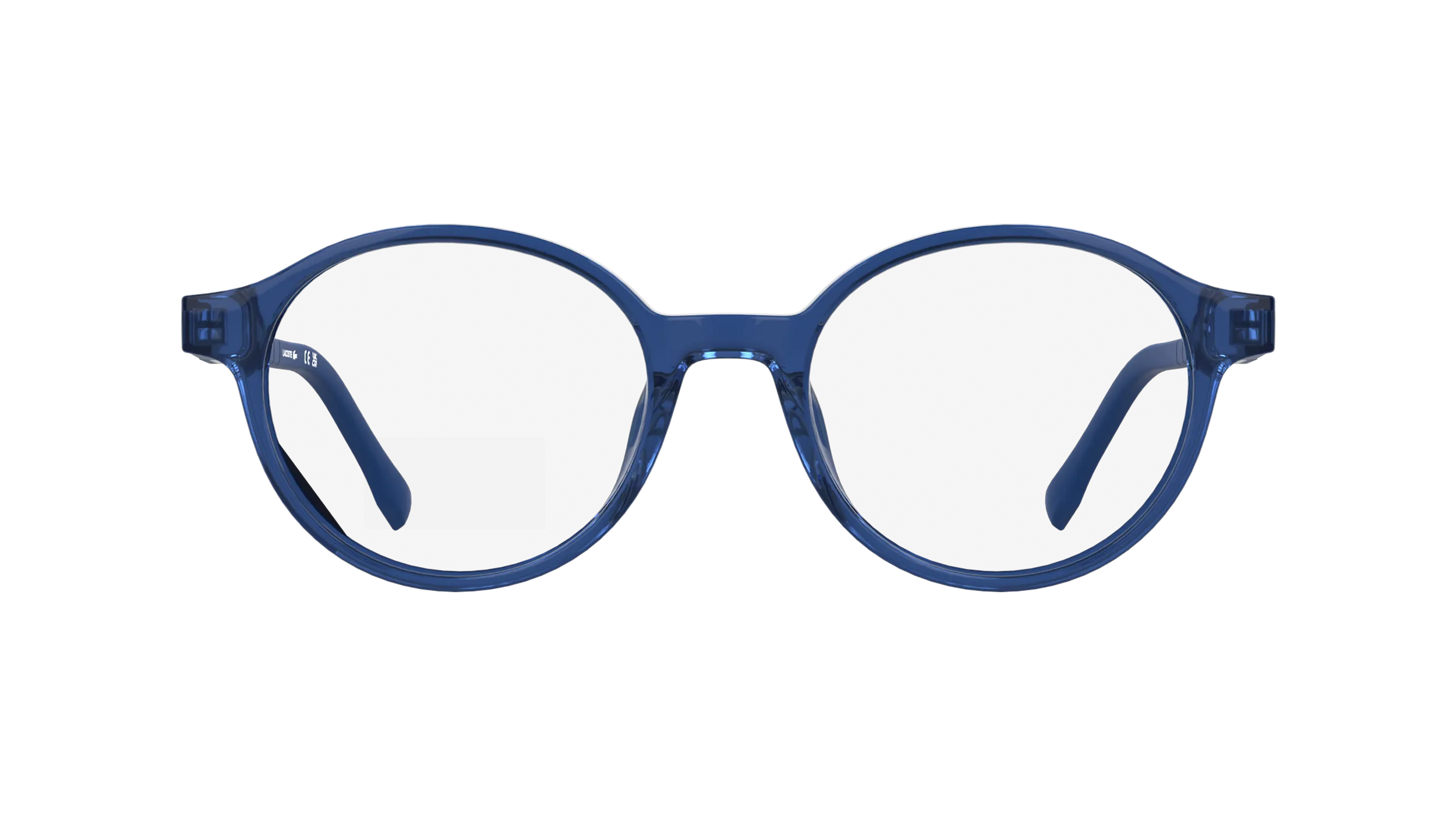 Lacoste L3668 410 Montature da vista bambino Bio-iniettato Blu Rotonda Normale - immagine 2