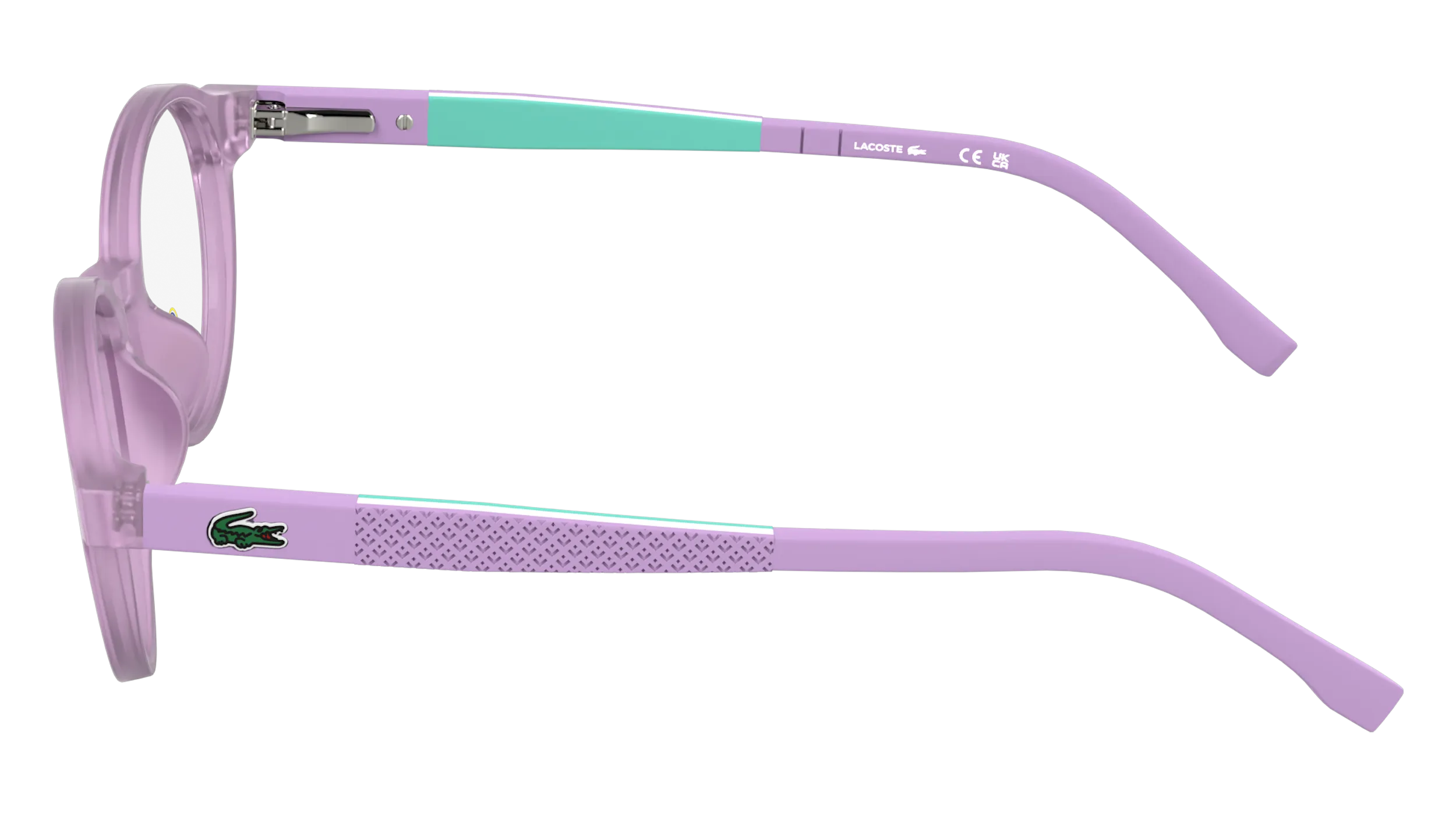 Lacoste L3668 528 Montature da vista bambino Bio-iniettato Rotonda Normale - immagine 3