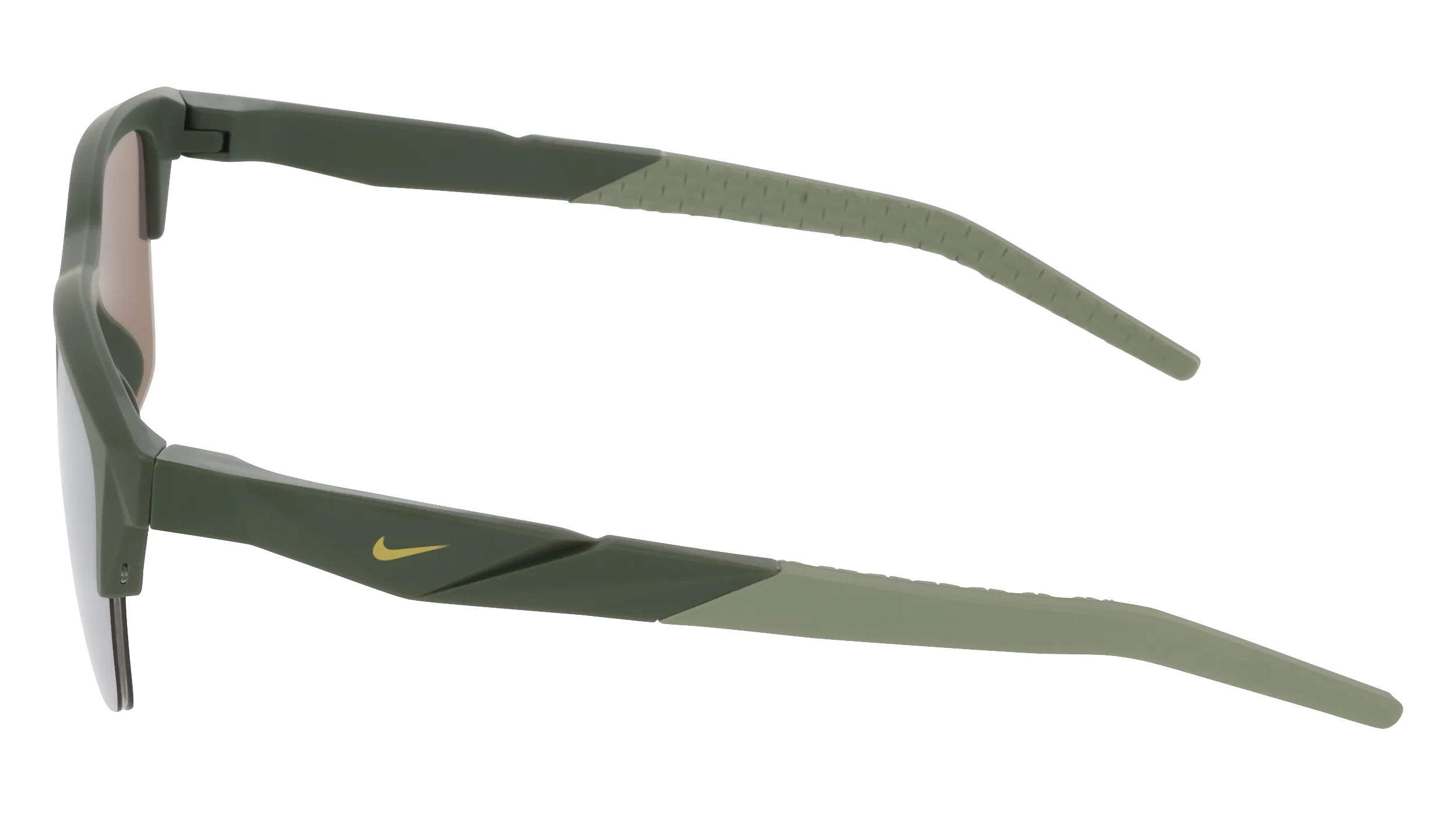 Nike NIKE RADEON WARE IR4369X 325 Occhiali da sole Bio-iniettato Verde Marrone Squadrata Normale - immagine 3