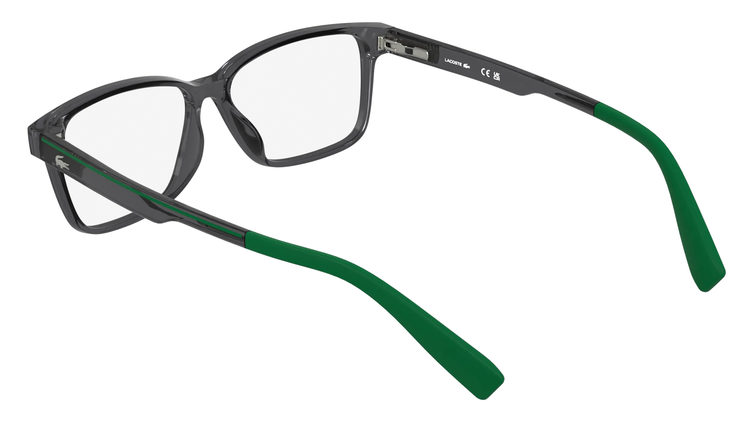 Lacoste L3664 035 Montature da vista bambino Bio-iniettato Grigio Squadrata Normale - immagine 4