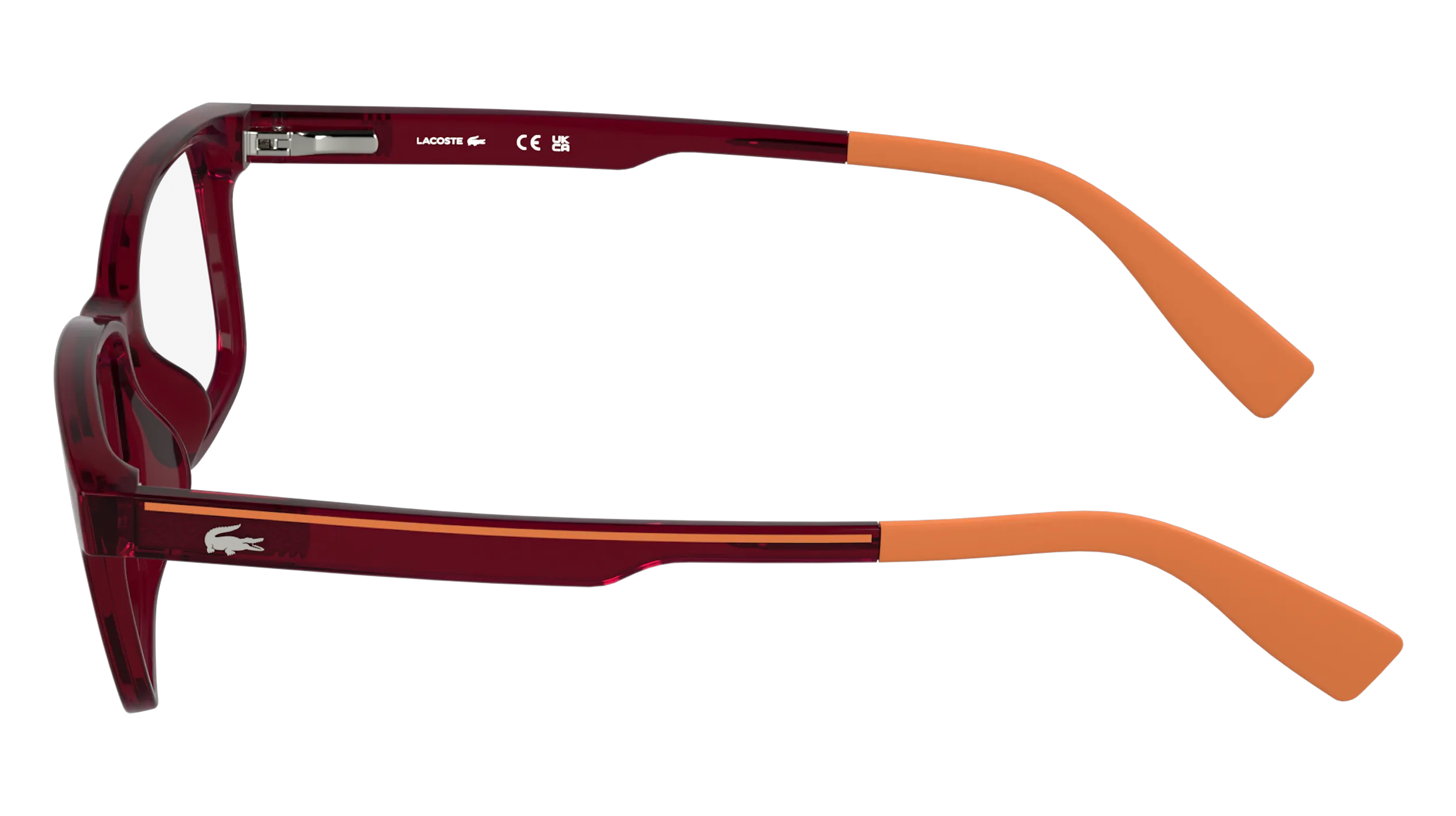 Lacoste L3664 615 Montature da vista bambino Bio-iniettato Rosso Squadrata Normale - immagine 3