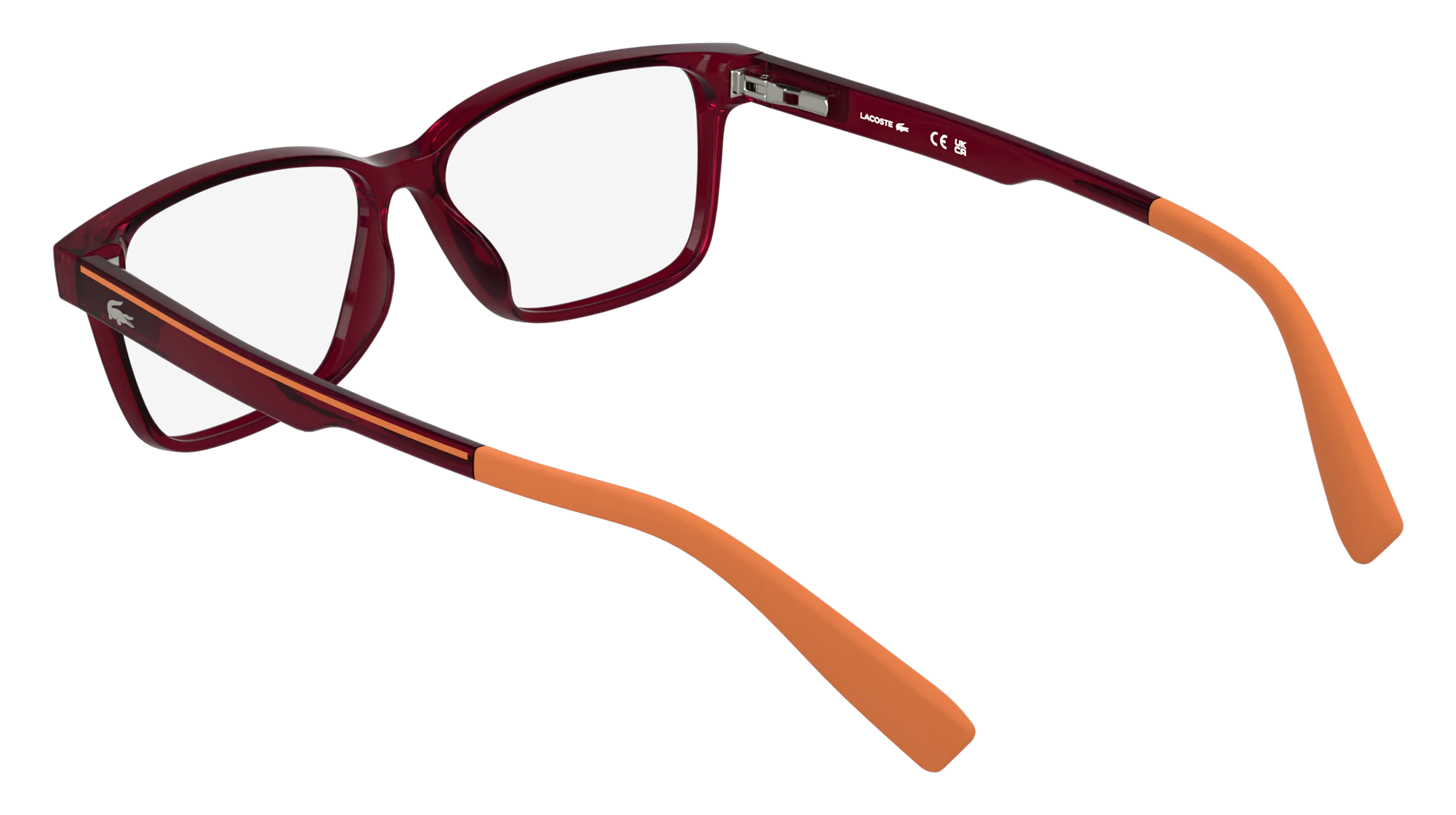 Lacoste L3664 615 Montature da vista bambino Bio-iniettato Rosso Squadrata Normale - immagine 4