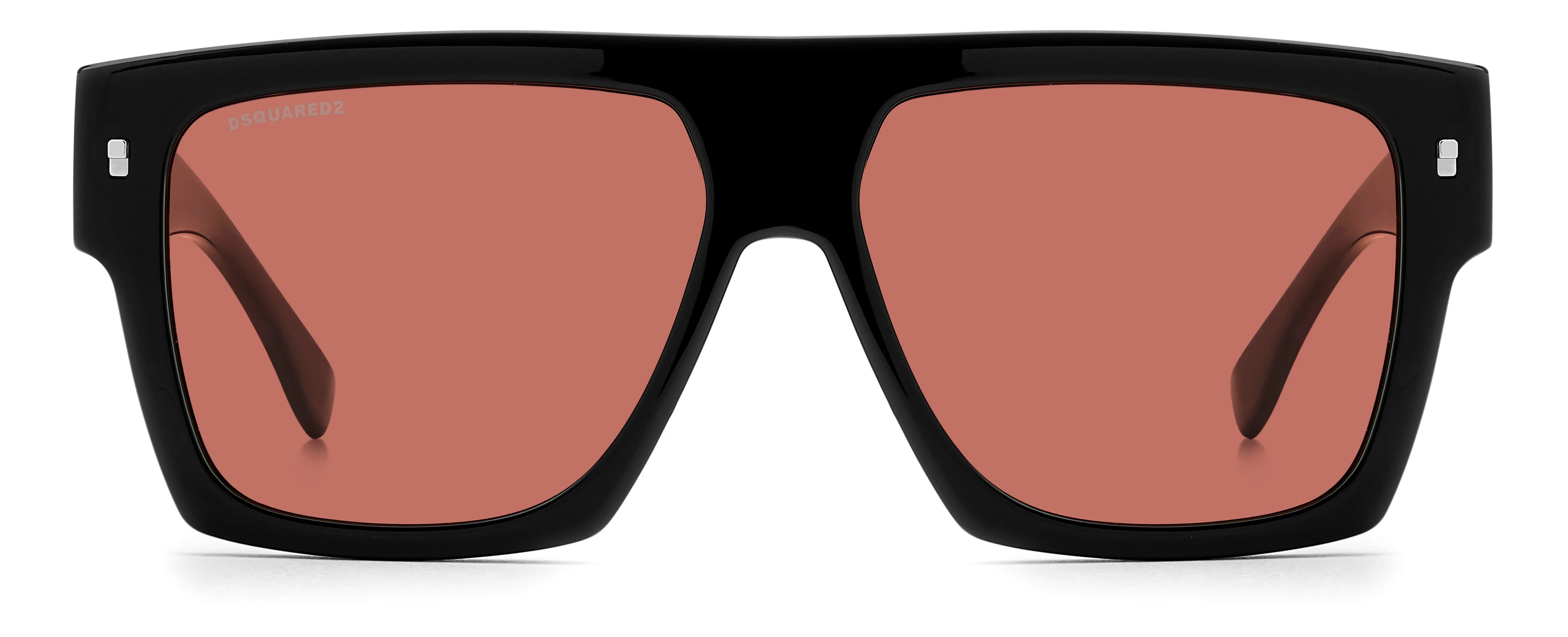 Dsquared2 ICON 0030/S OIT/U1 Occhiali da sole Acetato Nero Rosa Squadrata Normale - immagine 2