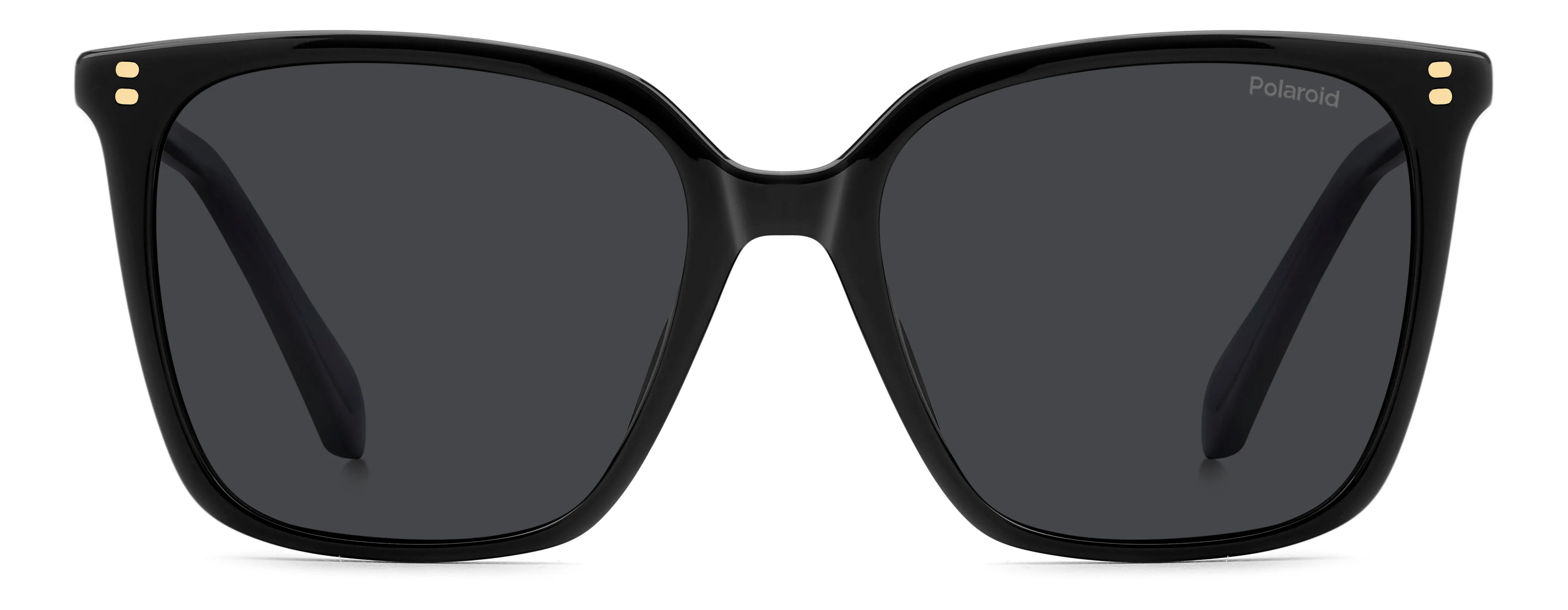 Polaroid PLD 4201/S/X 807/M9 Occhiali da sole Acetato Nero Grigio Squadrata Polarizzata - immagine 2