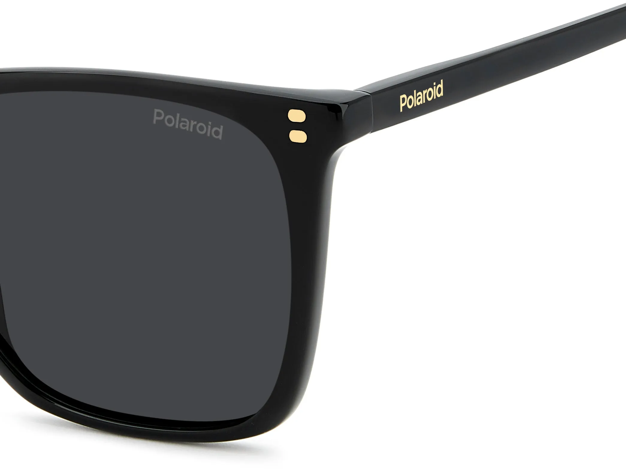Polaroid PLD 4201/S/X 807/M9 Occhiali da sole Acetato Nero Grigio Squadrata Polarizzata - immagine 4