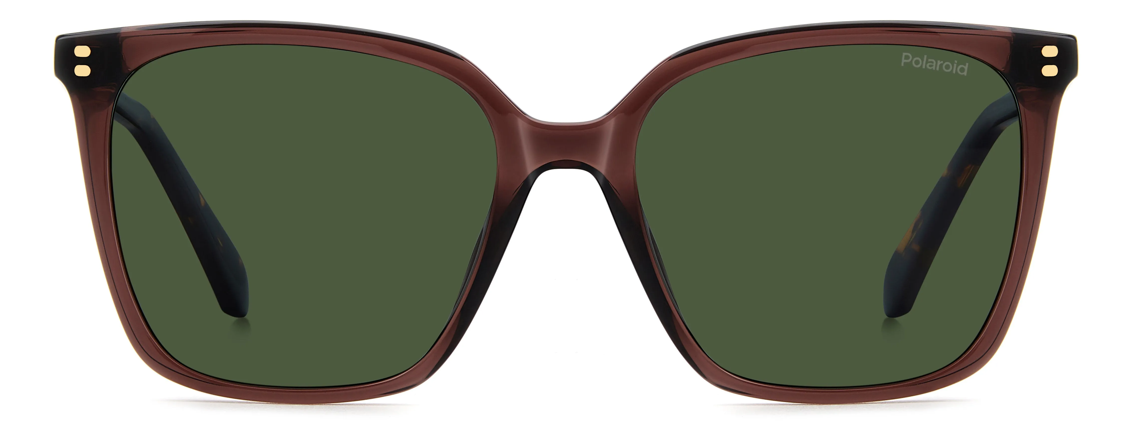 Polaroid PLD 4201/S/X 09Q/UC Occhiali da sole Acetato Marrone Verde Squadrata Polarizzata - immagine 2