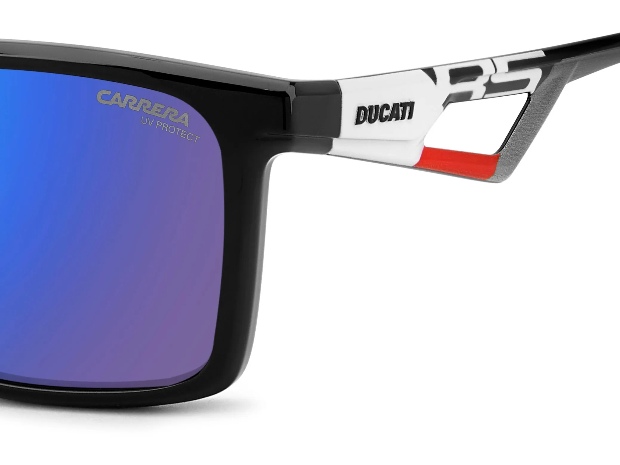 Carrera Ducati CARDUC 065/S 80S/Z0 Occhiali da sole Polyamide Nero Blu Squadrata Normale Multistrato - immagine 4