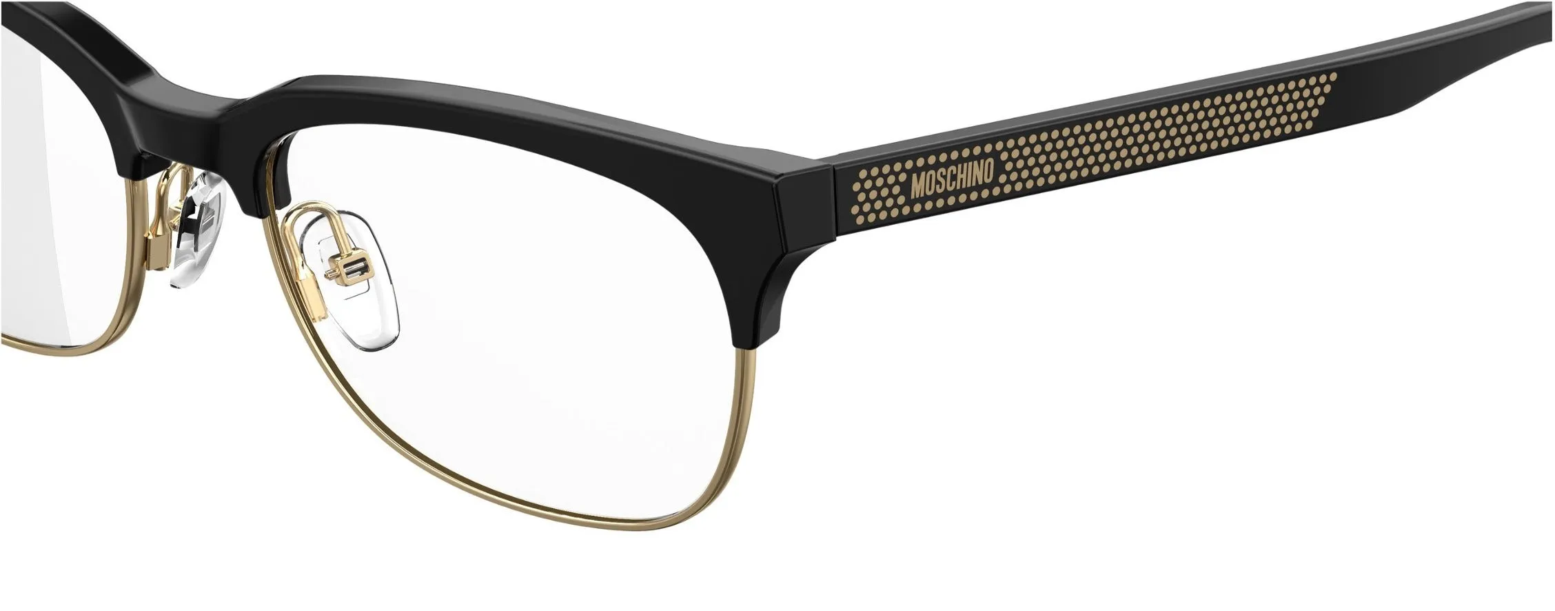 Moschino Mos519 807 Montature da vista outlet Acetato Nero Squadrata - immagine 3