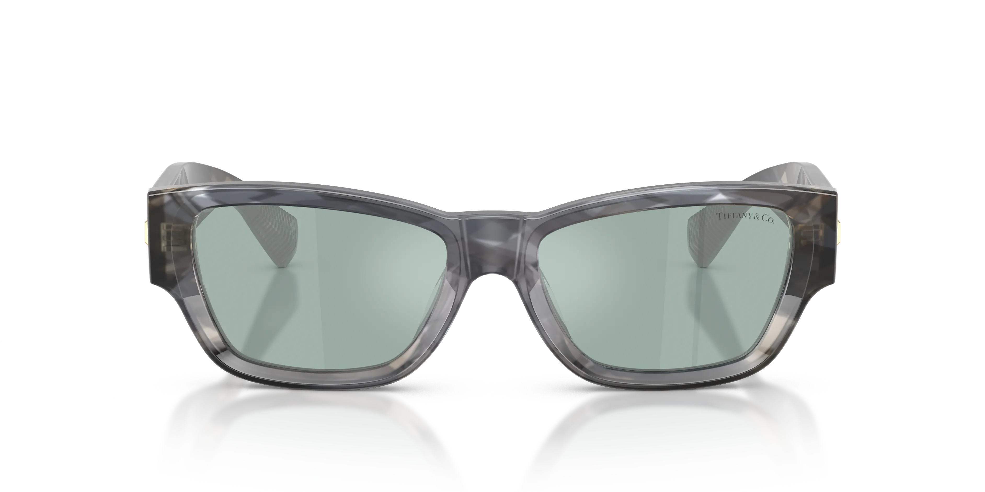 Tiffany TF4265U 845365 Occhiali da sole Acetato Nero Azzurro Squadrata Normale Specchiato - immagine 3