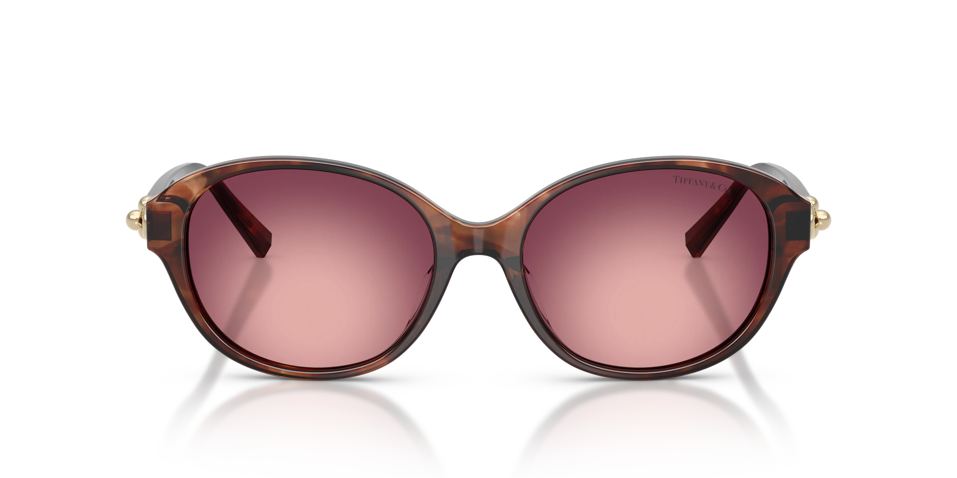 Tiffany TF4263D 84218H Occhiali da sole Acetato Marrone Viola Rotonda Normale - immagine 3