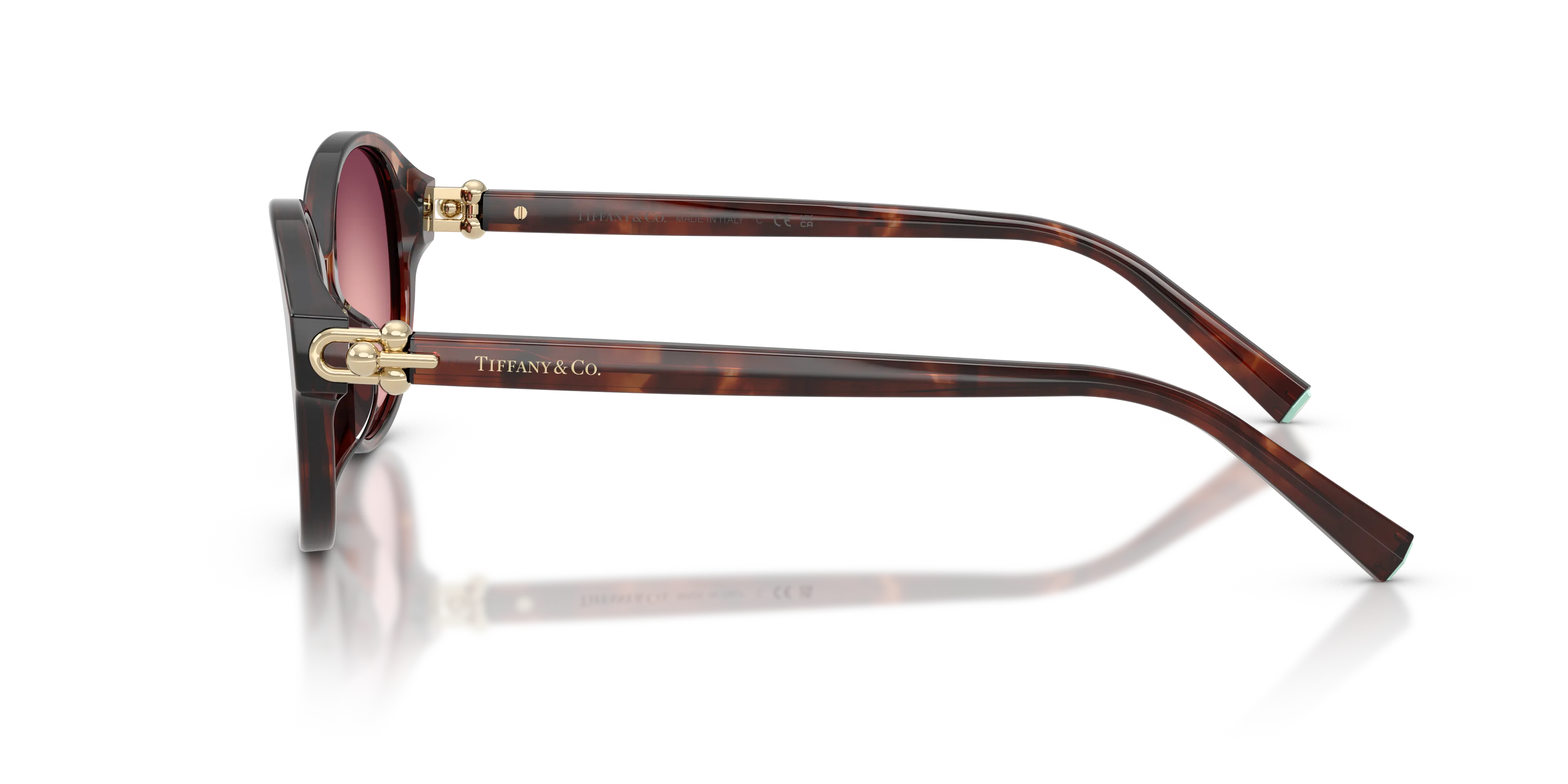 Tiffany TF4263D 84218H Occhiali da sole Acetato Marrone Viola Rotonda Normale - immagine 4