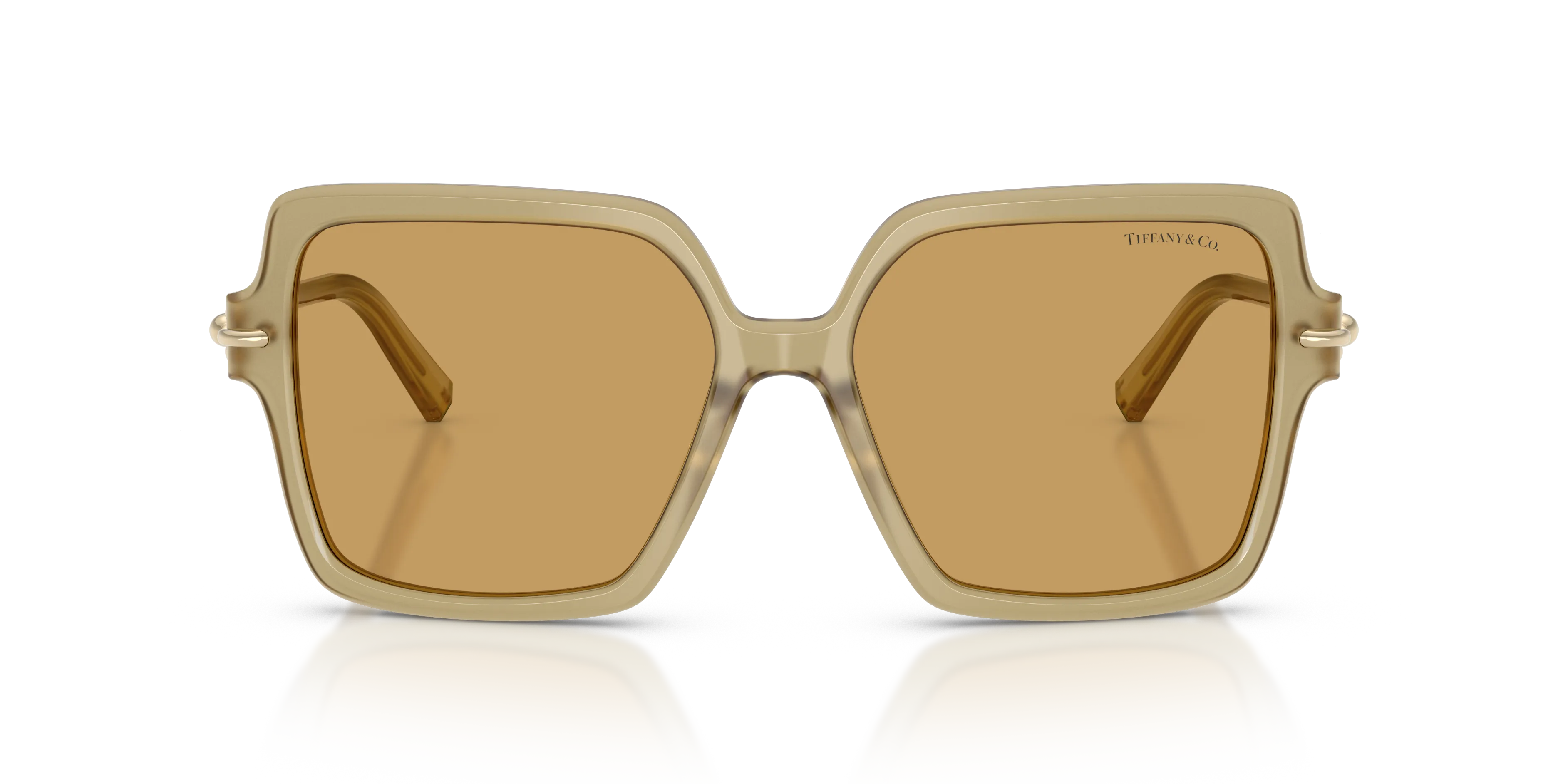 Tiffany TF4260U 846173 Occhiali da sole Acetato Marrone Ocra Squadrata Normale - immagine 3