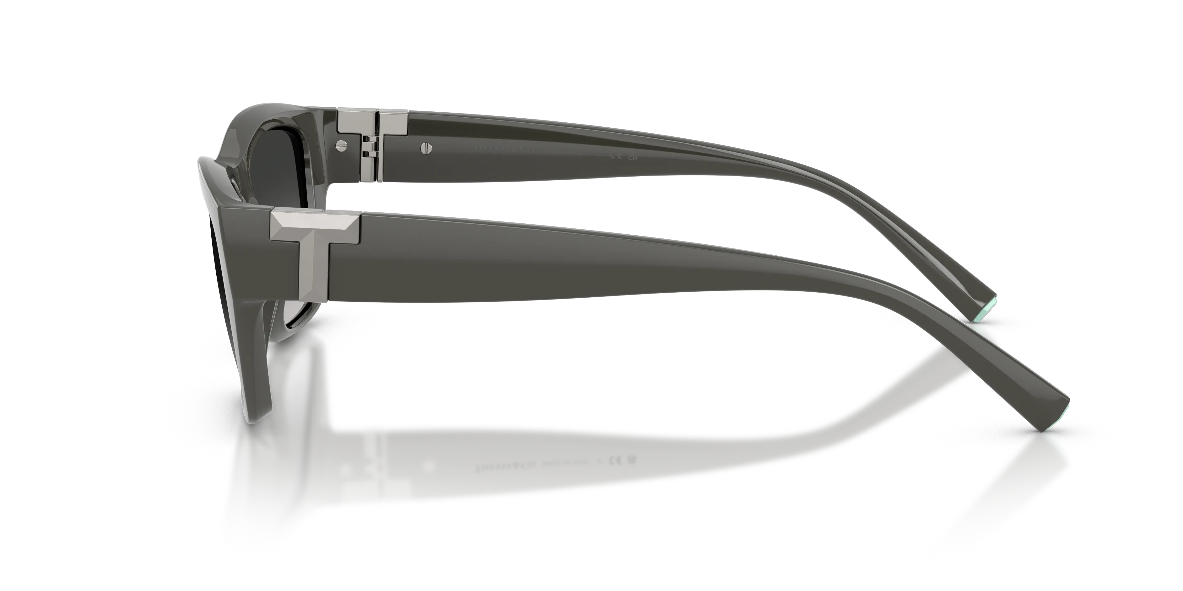 Tiffany TF4255U 84463C Occhiali da sole Iniettato Grigio Grigio Squadrata Normale Sfumato - immagine 4