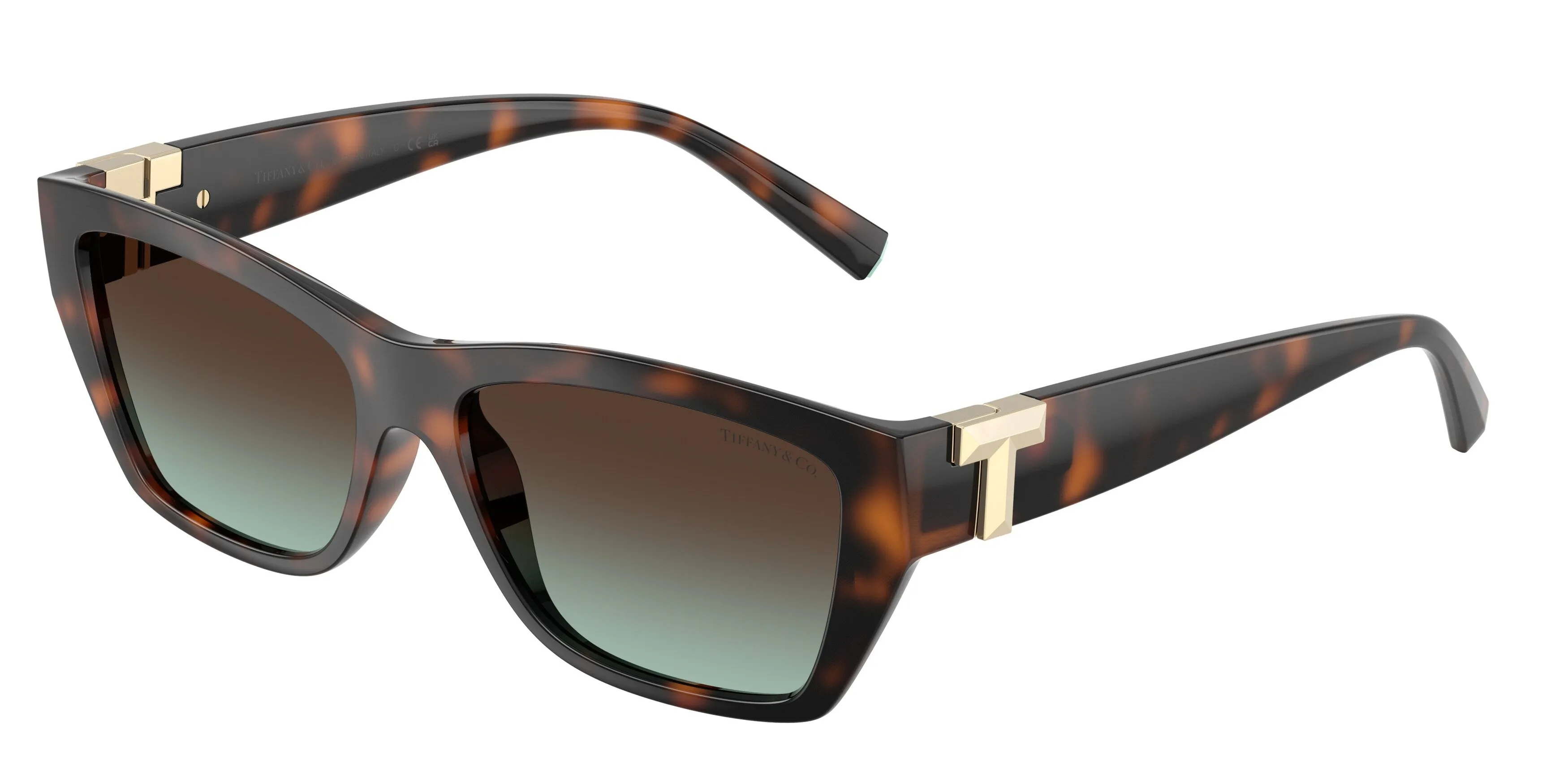 Tiffany TF4255U 80155D Occhiali da sole Iniettato Tartaruga Marrone Squadrata Normale Sfumato - immagine 1