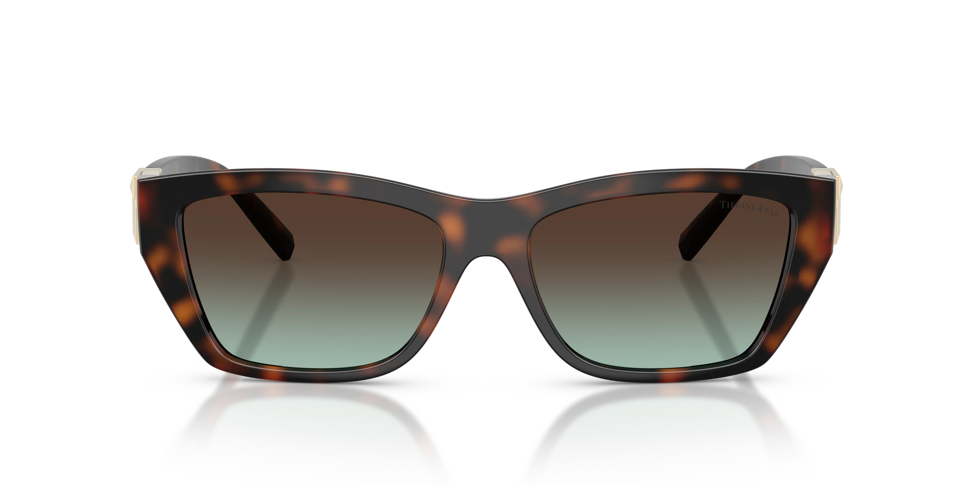 Tiffany TF4255U 80155D Occhiali da sole Iniettato Tartaruga Marrone Squadrata Normale Sfumato - immagine 3