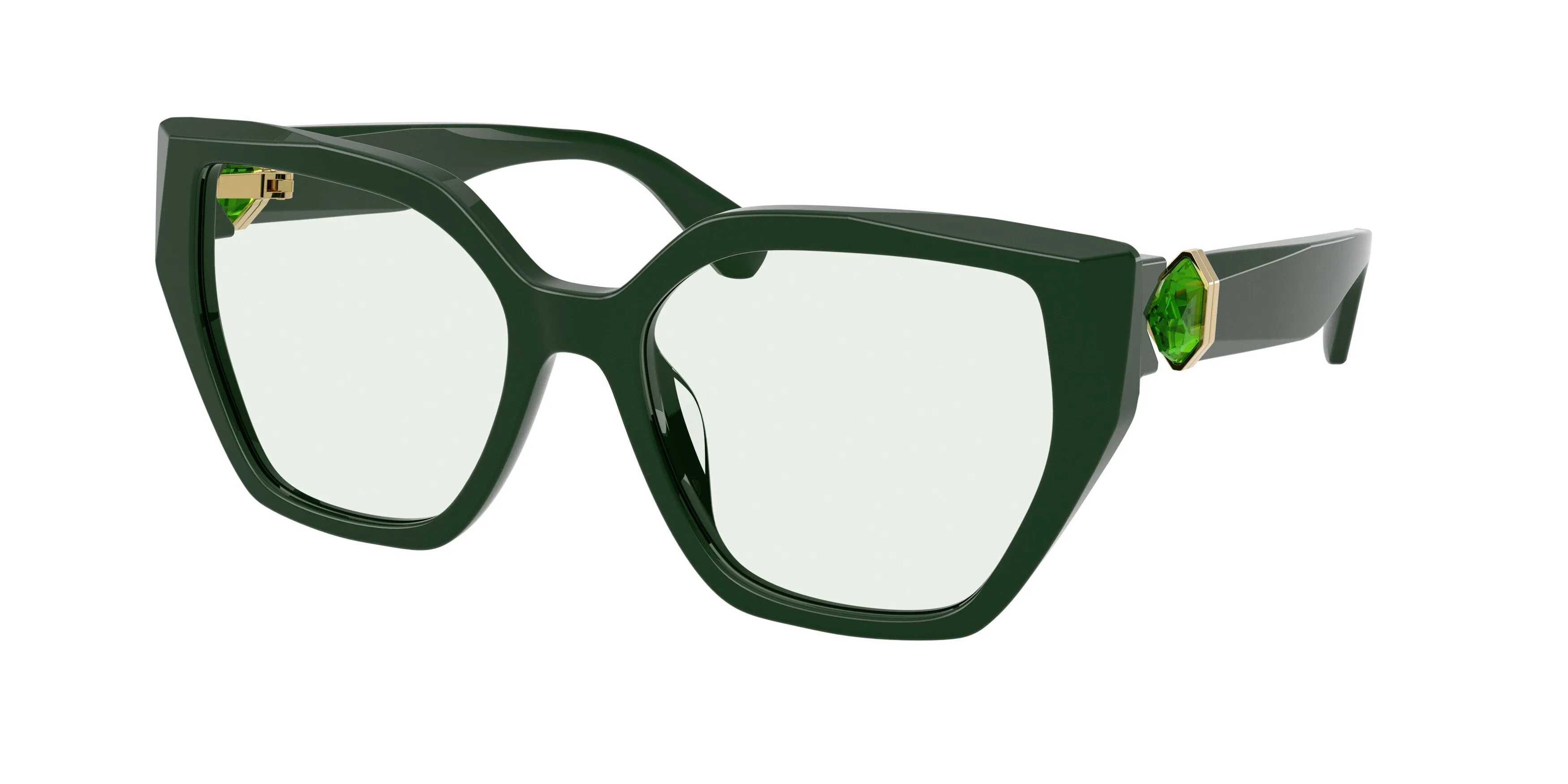 Swarovski SK6044U 1026M1 Occhiali da sole Acetato Verde Verde Geometrica Fotocromatiche - immagine 1