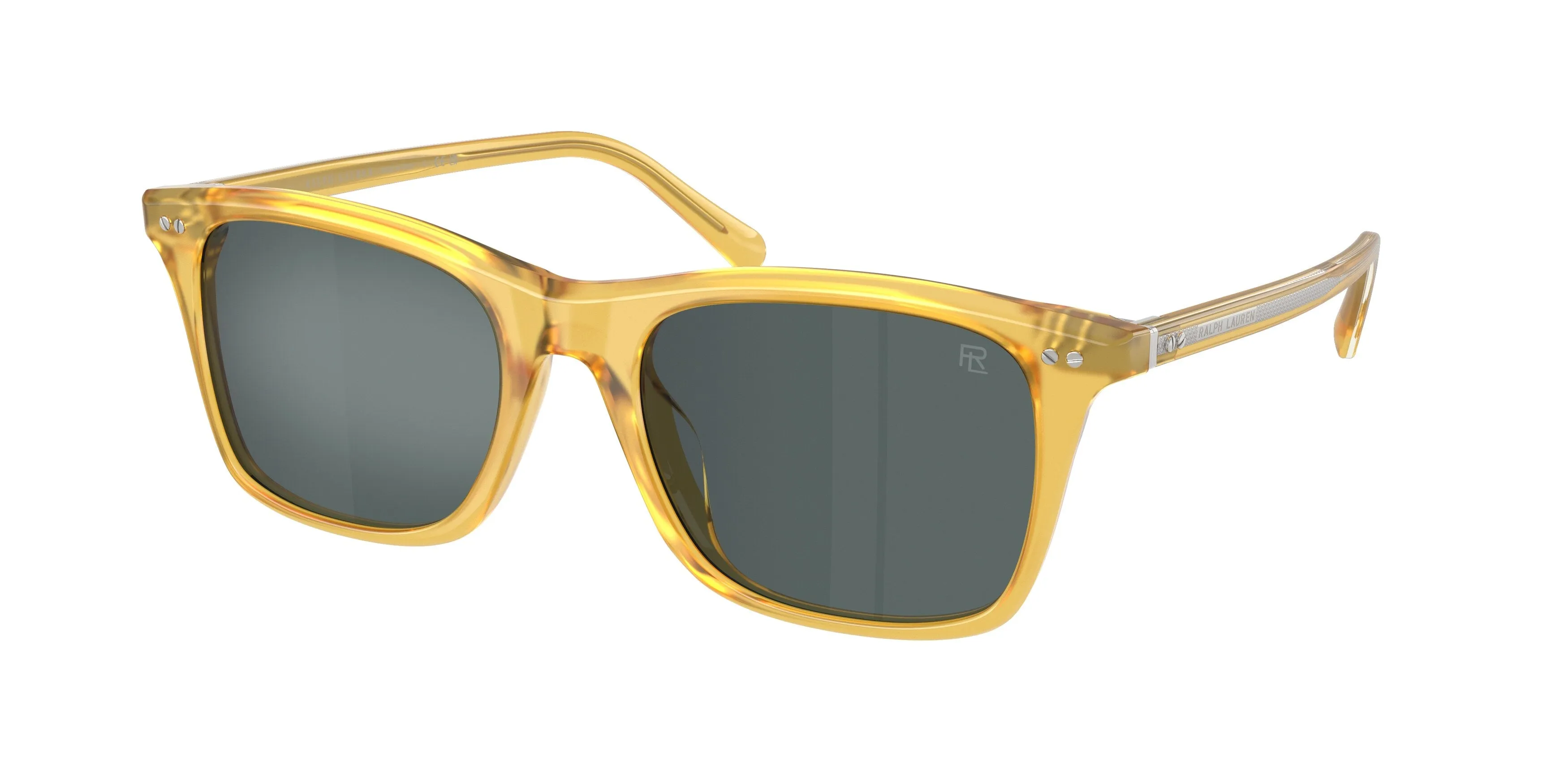 Ralph Lauren RL8242U 50053R Occhiali da sole Acetato Giallo Grigio Pantos Normale Specchiato - immagine 1