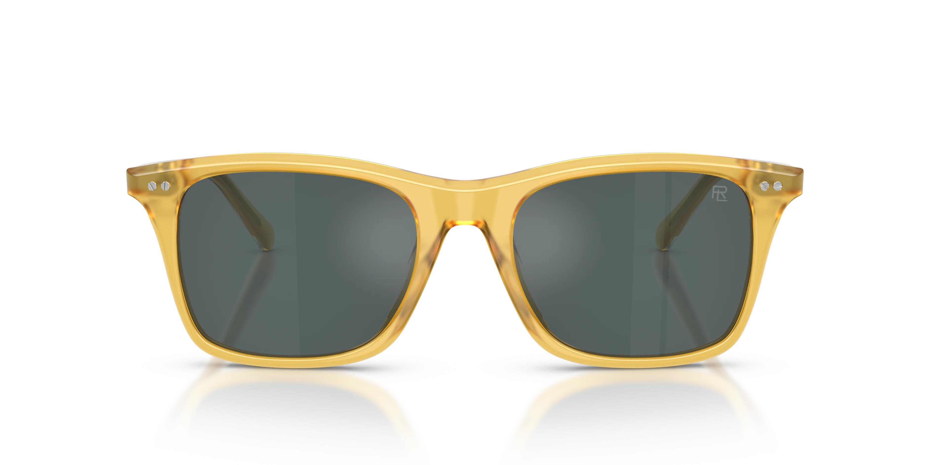 Ralph Lauren RL8242U 50053R Occhiali da sole Acetato Giallo Grigio Pantos Normale Specchiato - immagine 3