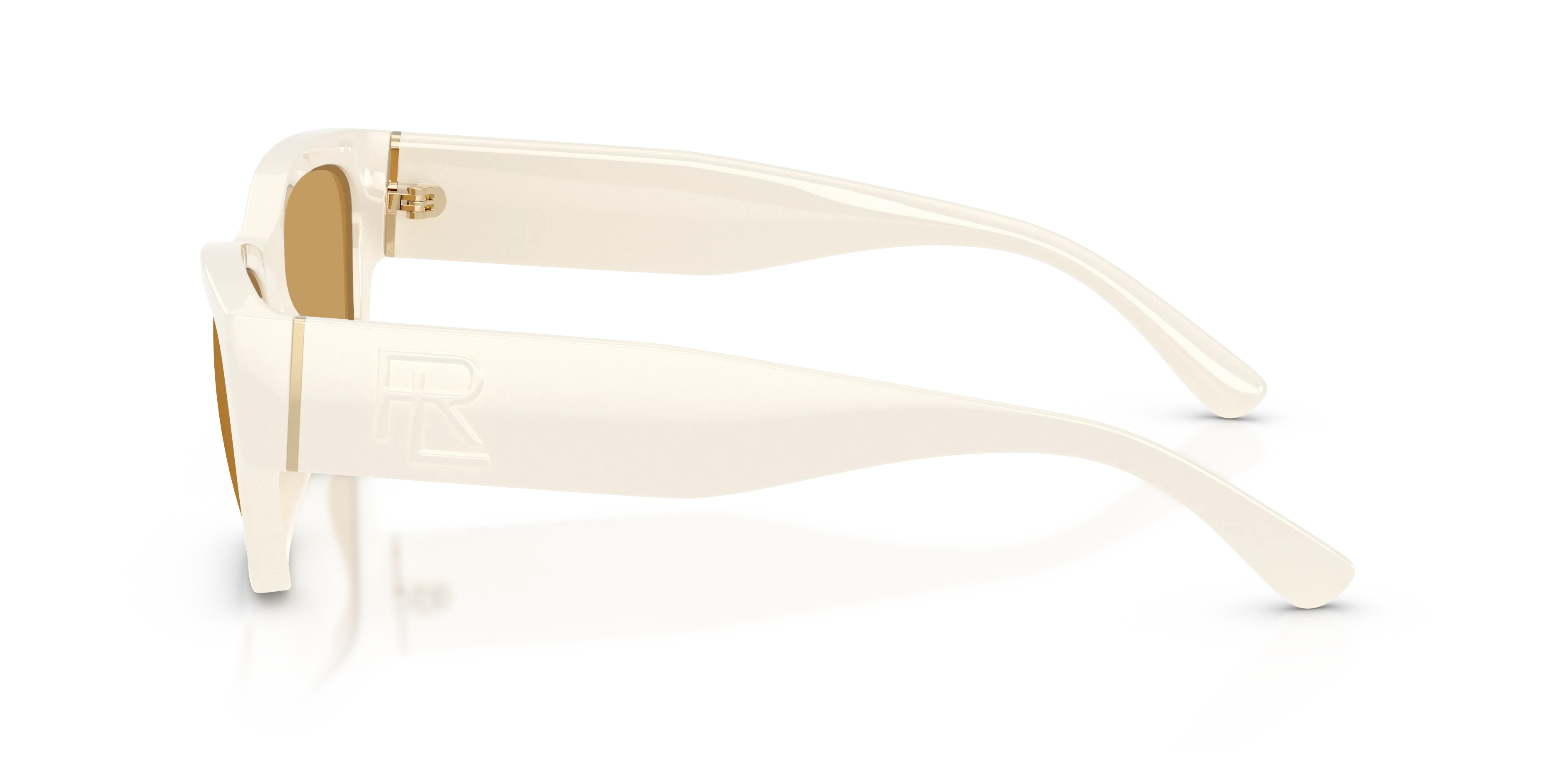 Ralph Lauren RL8240U 635273 Occhiali da sole Iniettato Bianco Ocra Pillow Normale - immagine 4