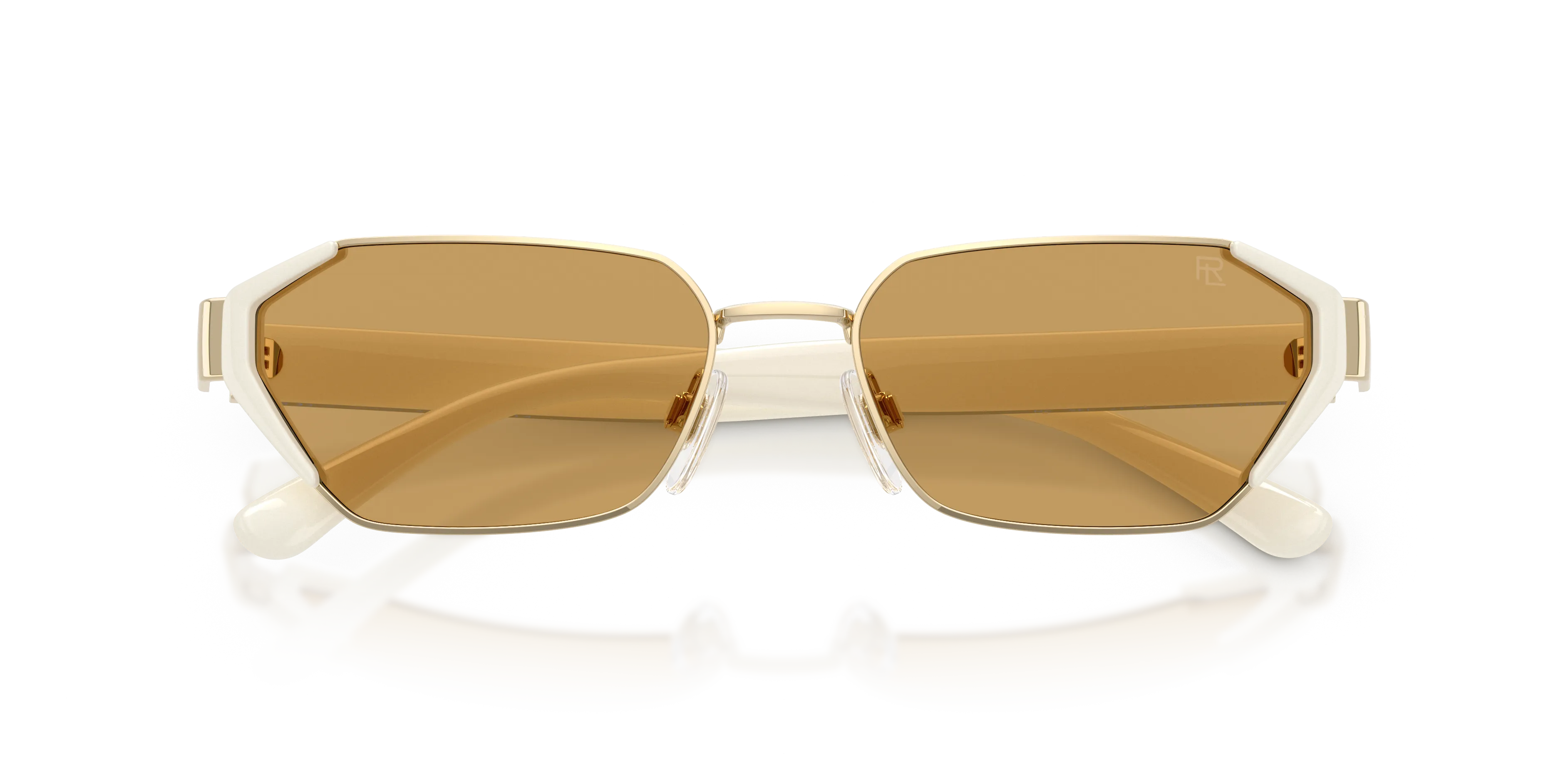 Ralph Lauren RL7094 947673 Occhiali da sole Metallo Oro Marrone Geometrica Normale - immagine 2