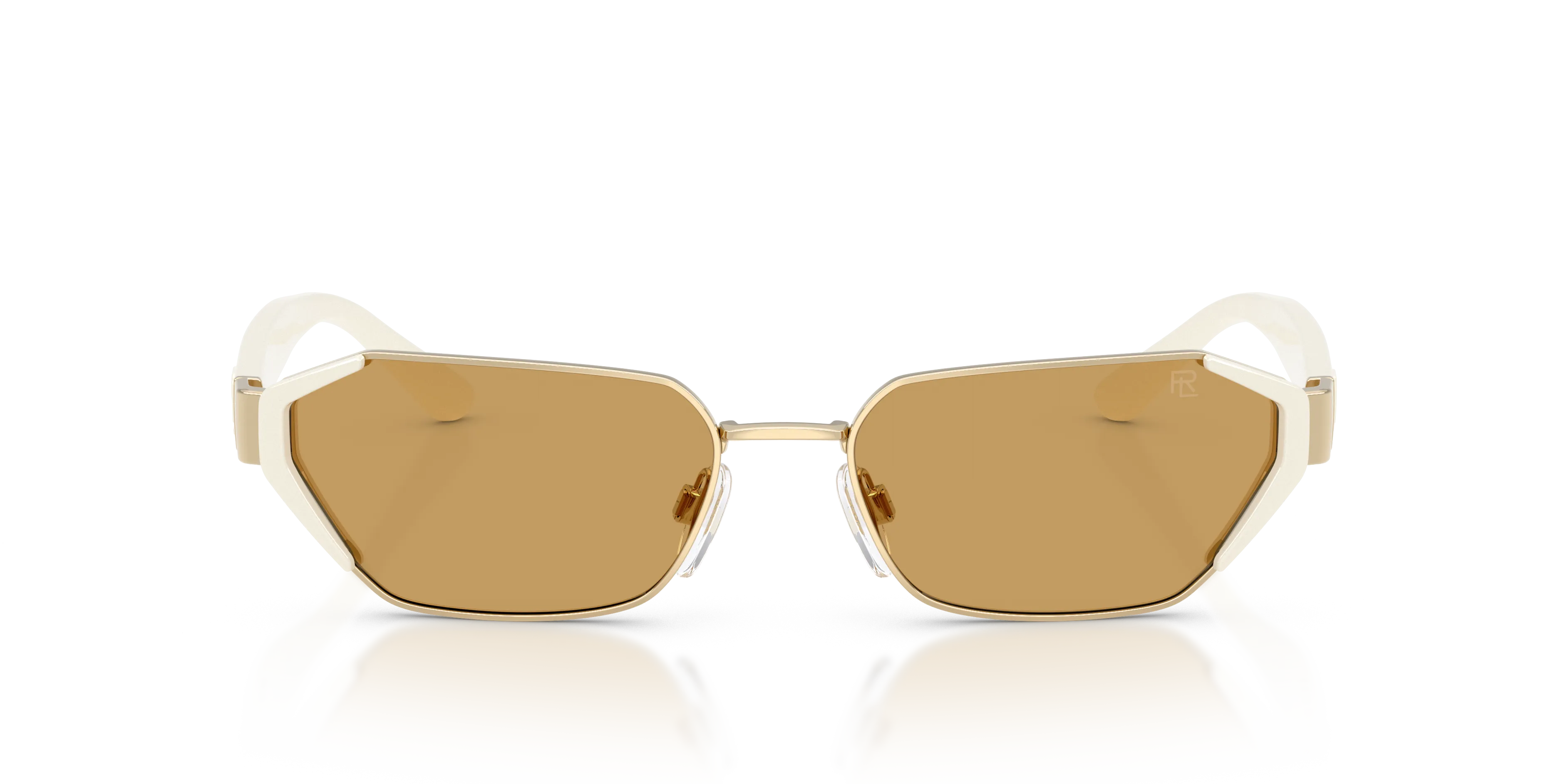 Ralph Lauren RL7094 947673 Occhiali da sole Metallo Oro Marrone Geometrica Normale - immagine 3