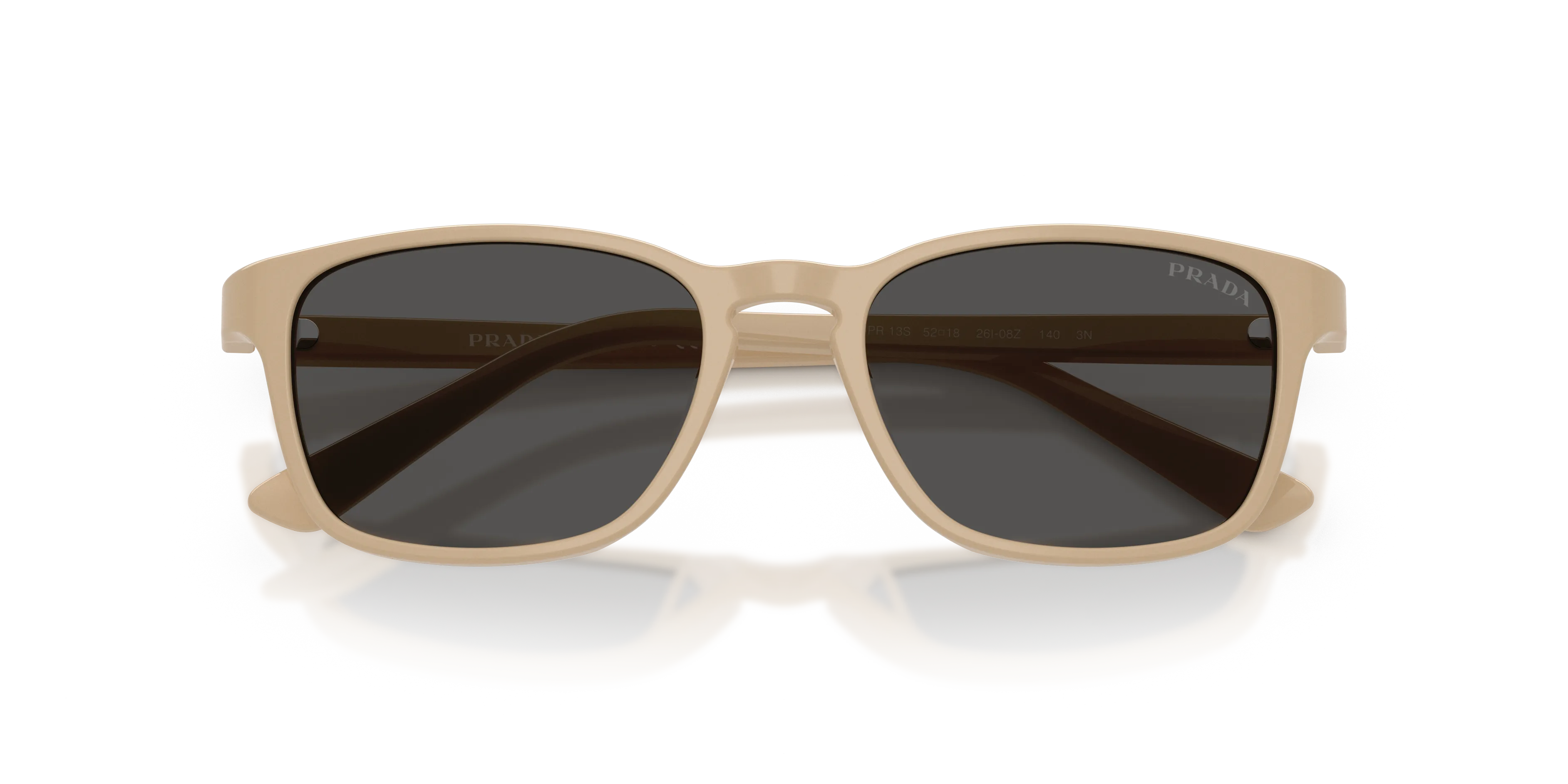 Prada PR D13SU 26I08Z Occhiali da sole Acetato Marrone Grigio Pillow Normale - immagine 2
