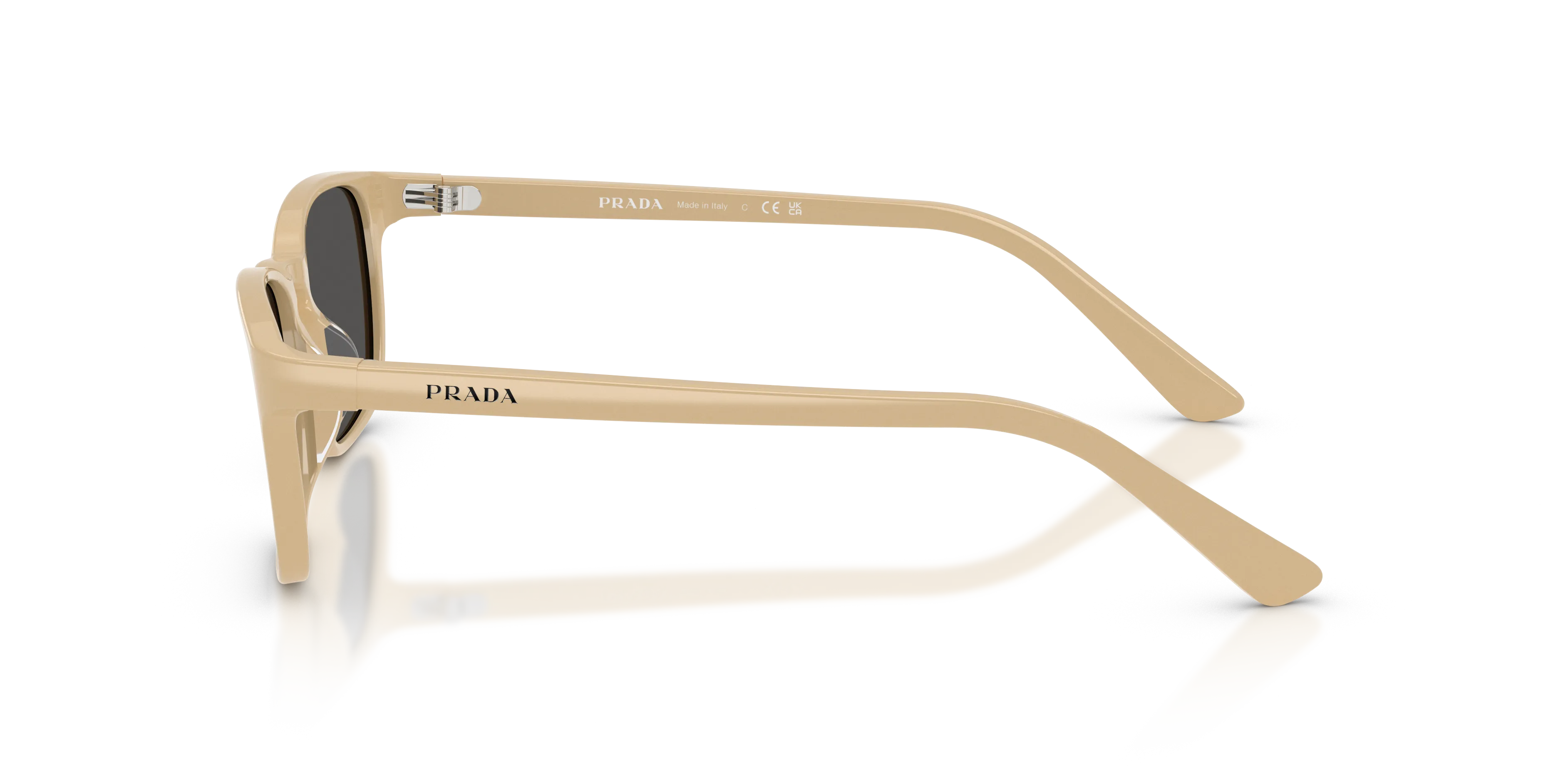 Prada PR D13SU 26I08Z Occhiali da sole Acetato Marrone Grigio Pillow Normale - immagine 4