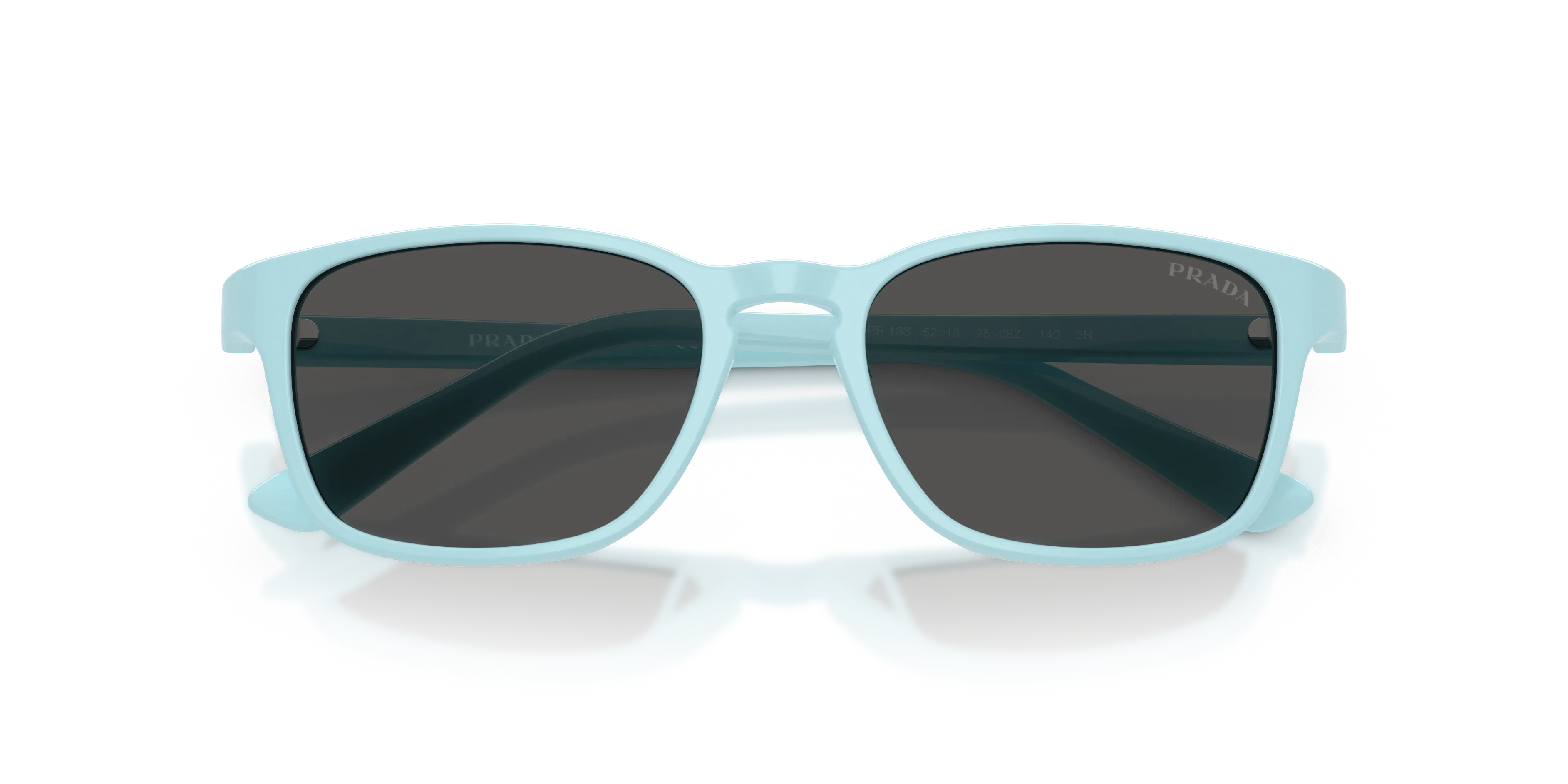 Prada PR D13SU 25I08Z Occhiali da sole Acetato Blu Grigio Pillow Normale - immagine 2