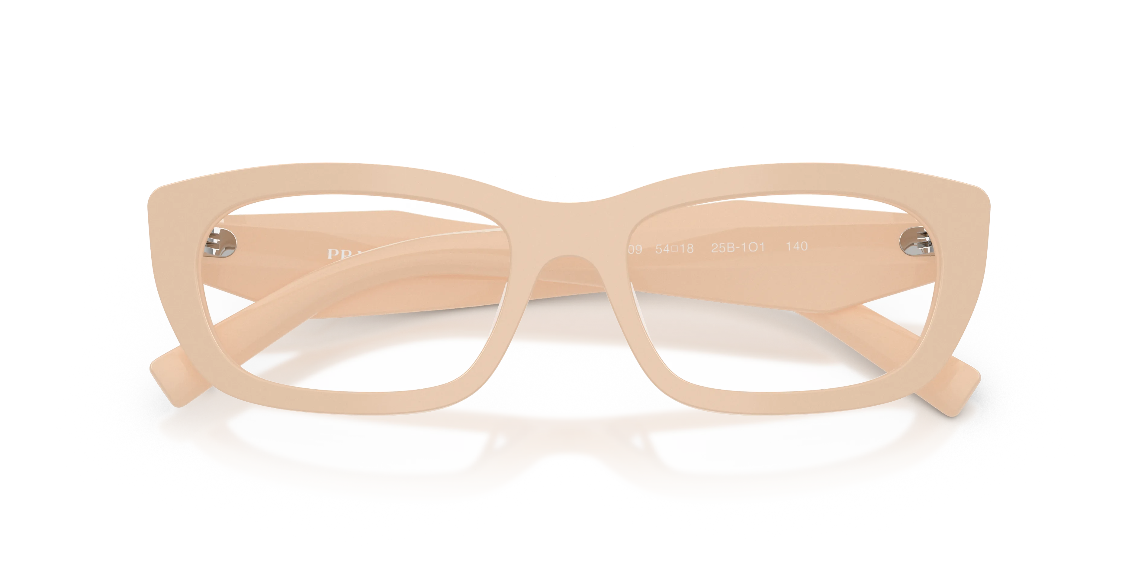 Prada PR D09V 25B1O1 Montature da vista Acetato Rosa Trasparente Geometrica Normale - immagine 2