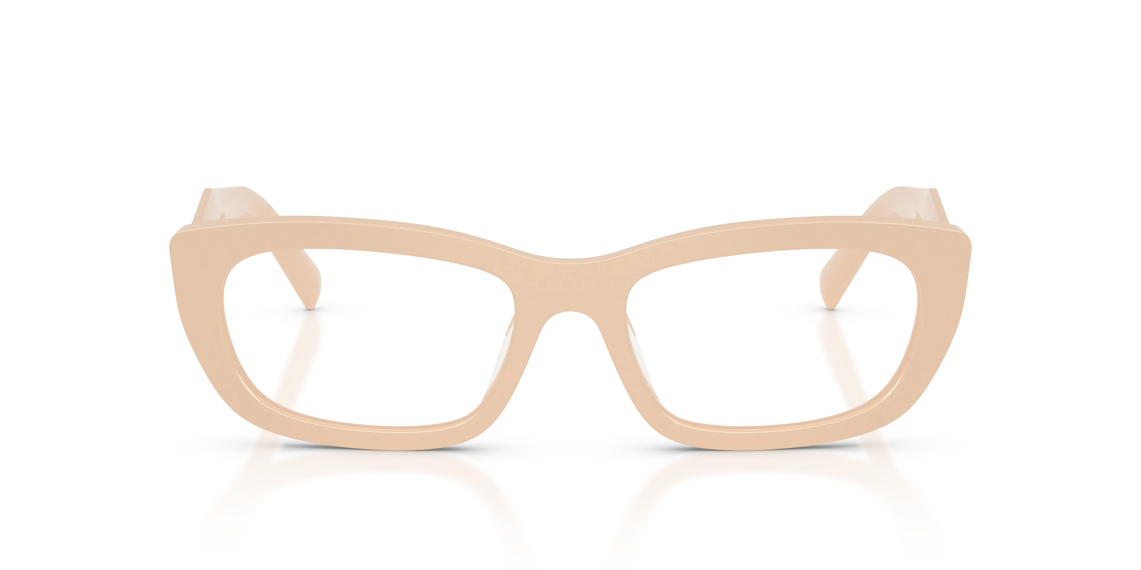 Prada PR D09V 25B1O1 Montature da vista Acetato Rosa Trasparente Geometrica Normale - immagine 3