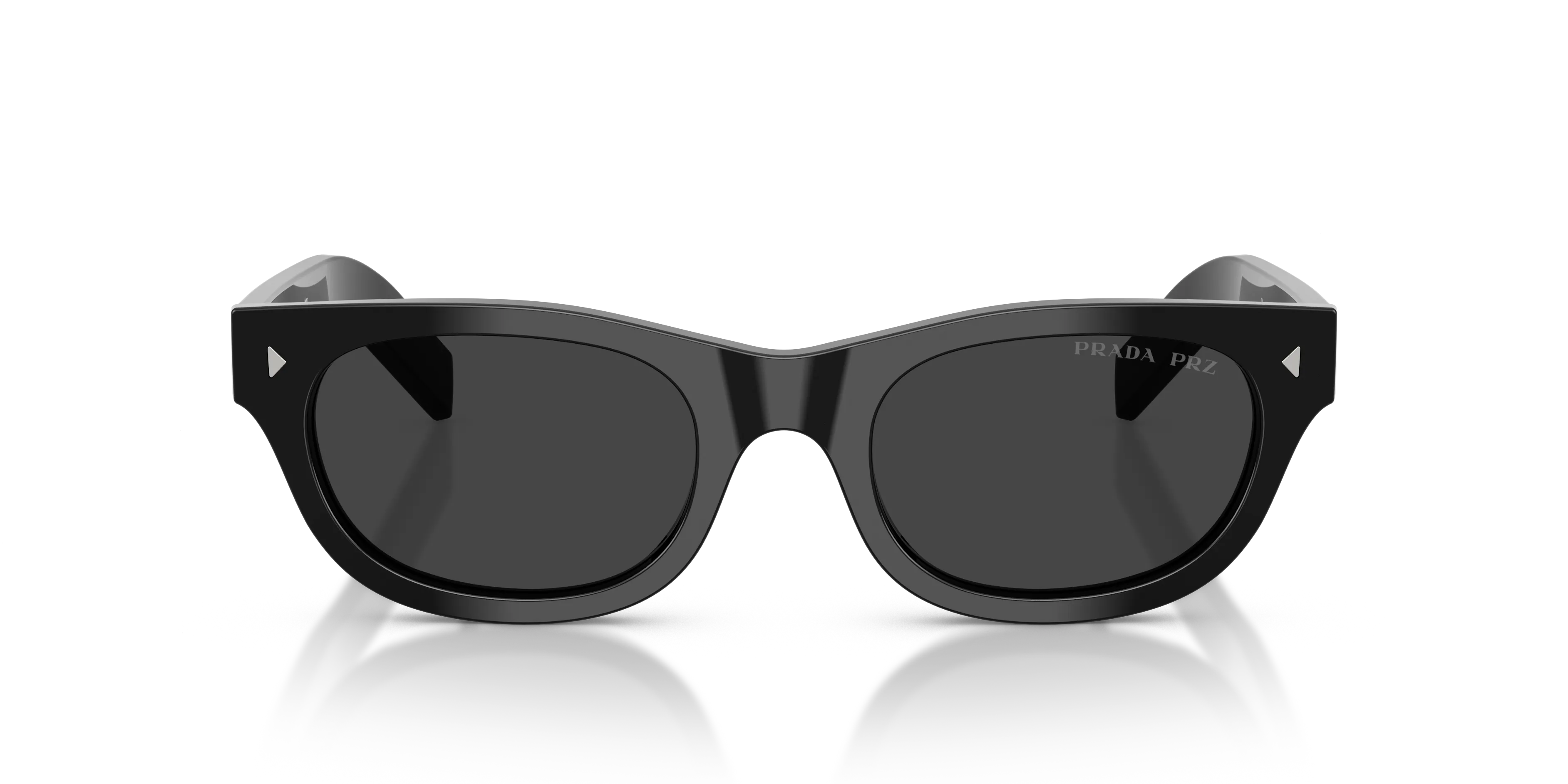 Prada PR C09S 16K08G Occhiali da sole Acetato Nero Grigio Cat Eye Polarizzata - immagine 3