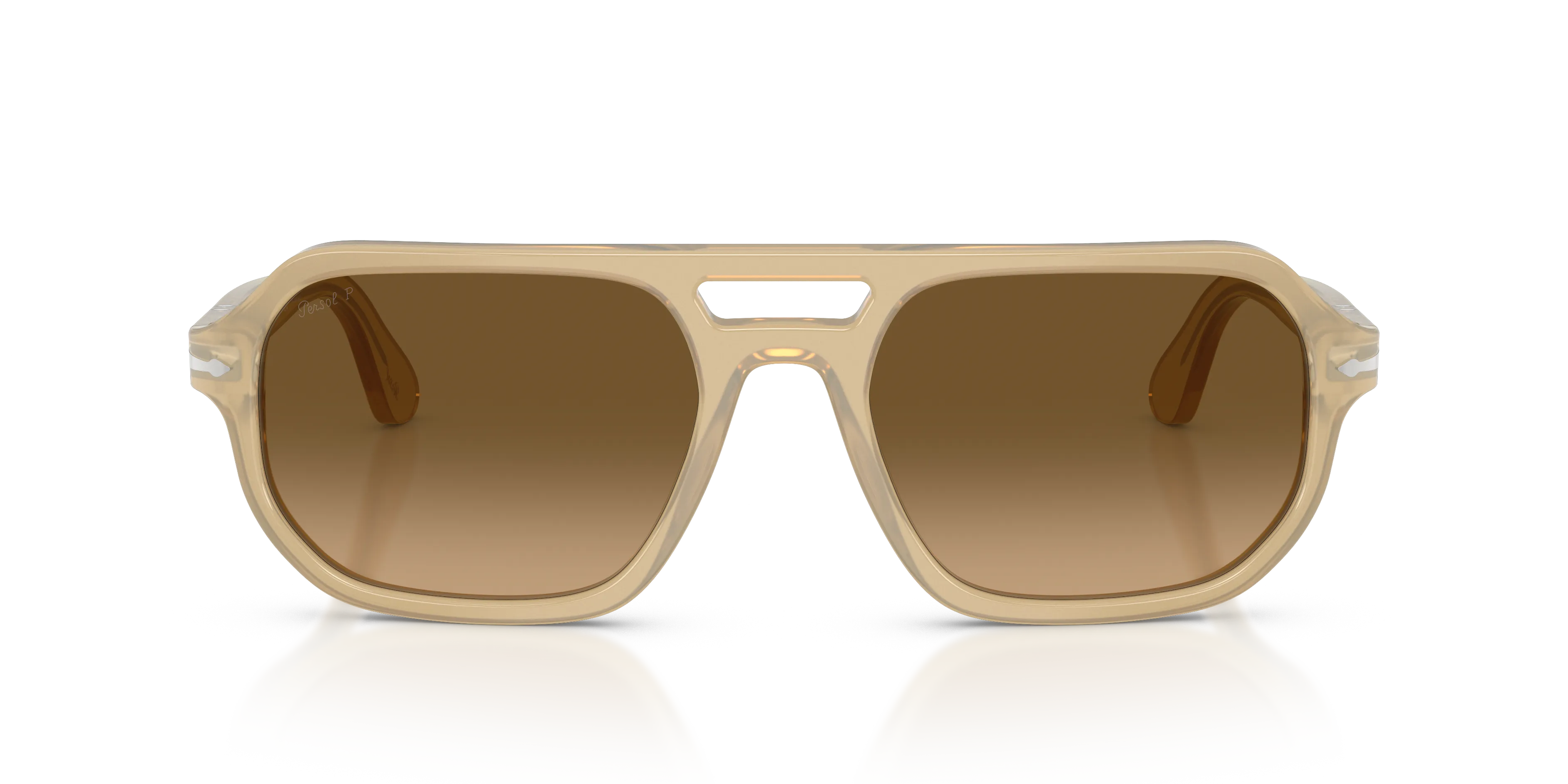Persol PO3393S GUIDO 1169M2 Occhiali da sole Acetato Marrone Marrone Pillow Polarizzata Sfumato - immagine 3
