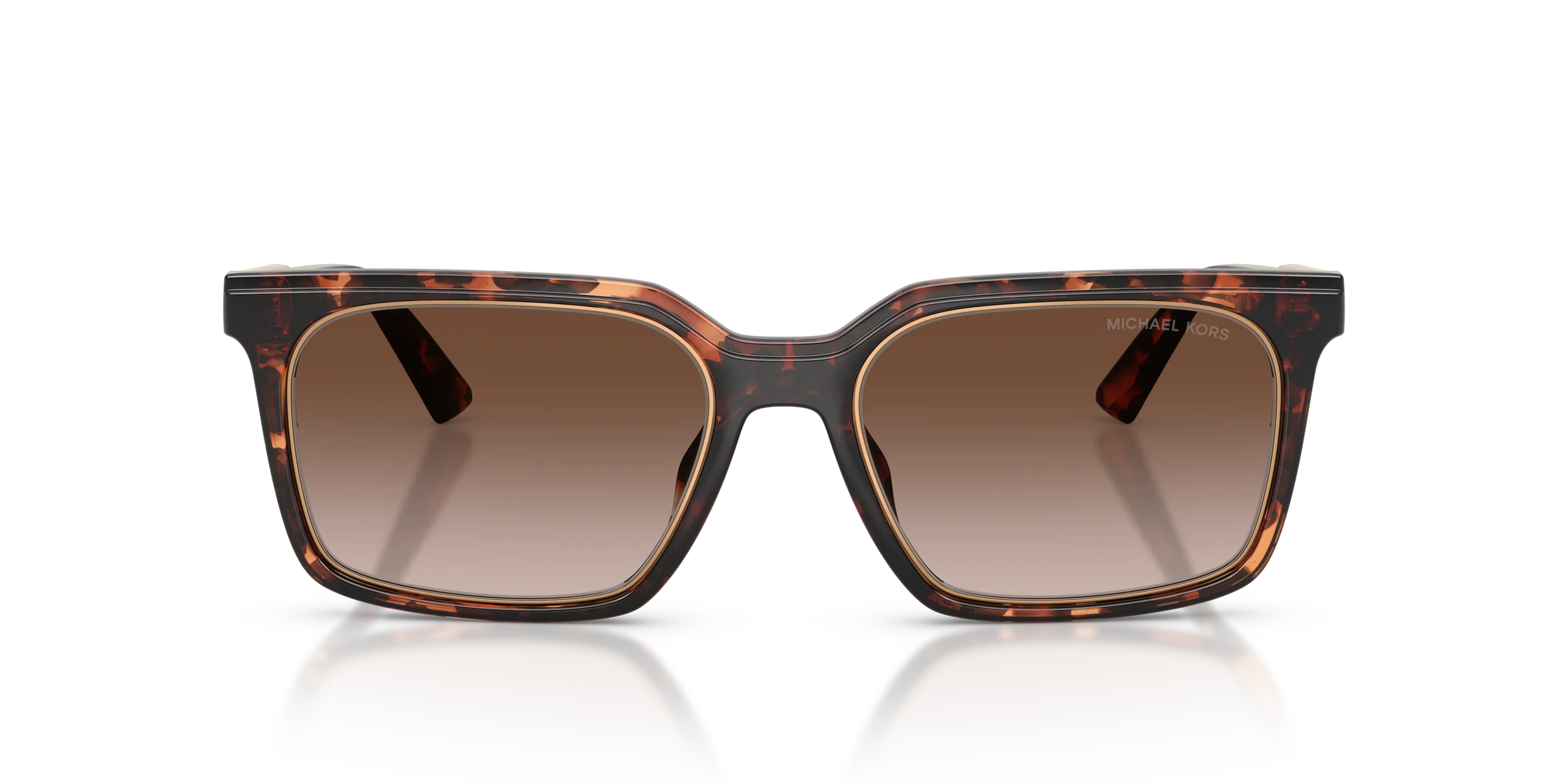 Michael Kors MK2282U HONOLULU 300613 Occhiali da sole Iniettato Tartaruga Marrone Squadrata Normale Sfumato - immagine 3