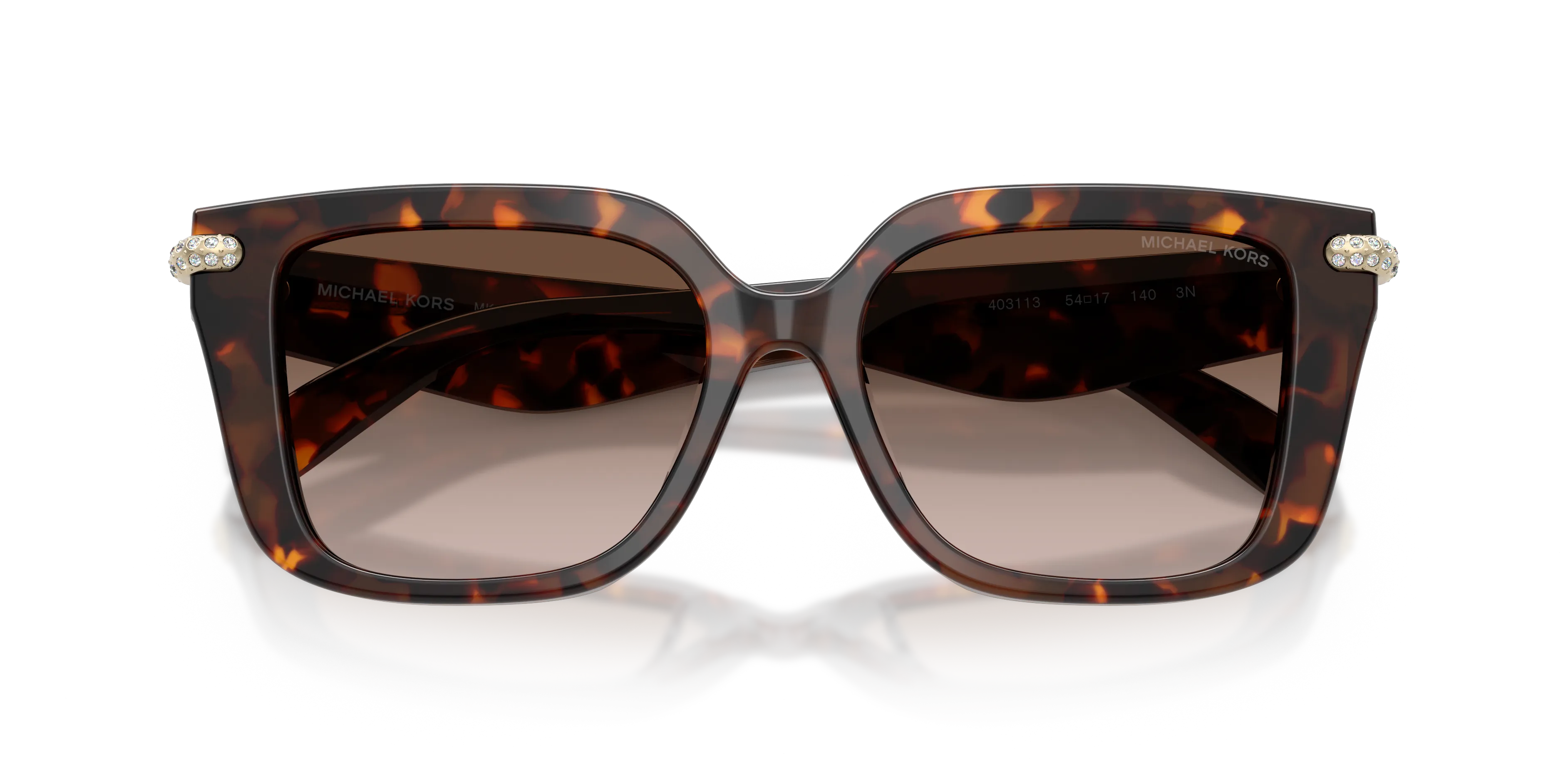 Michael Kors MK2275BU SANTO DOMINGO 403113 Occhiali da sole Acetato Tartaruga Marrone Squadrata Normale Sfumato - immagine 2