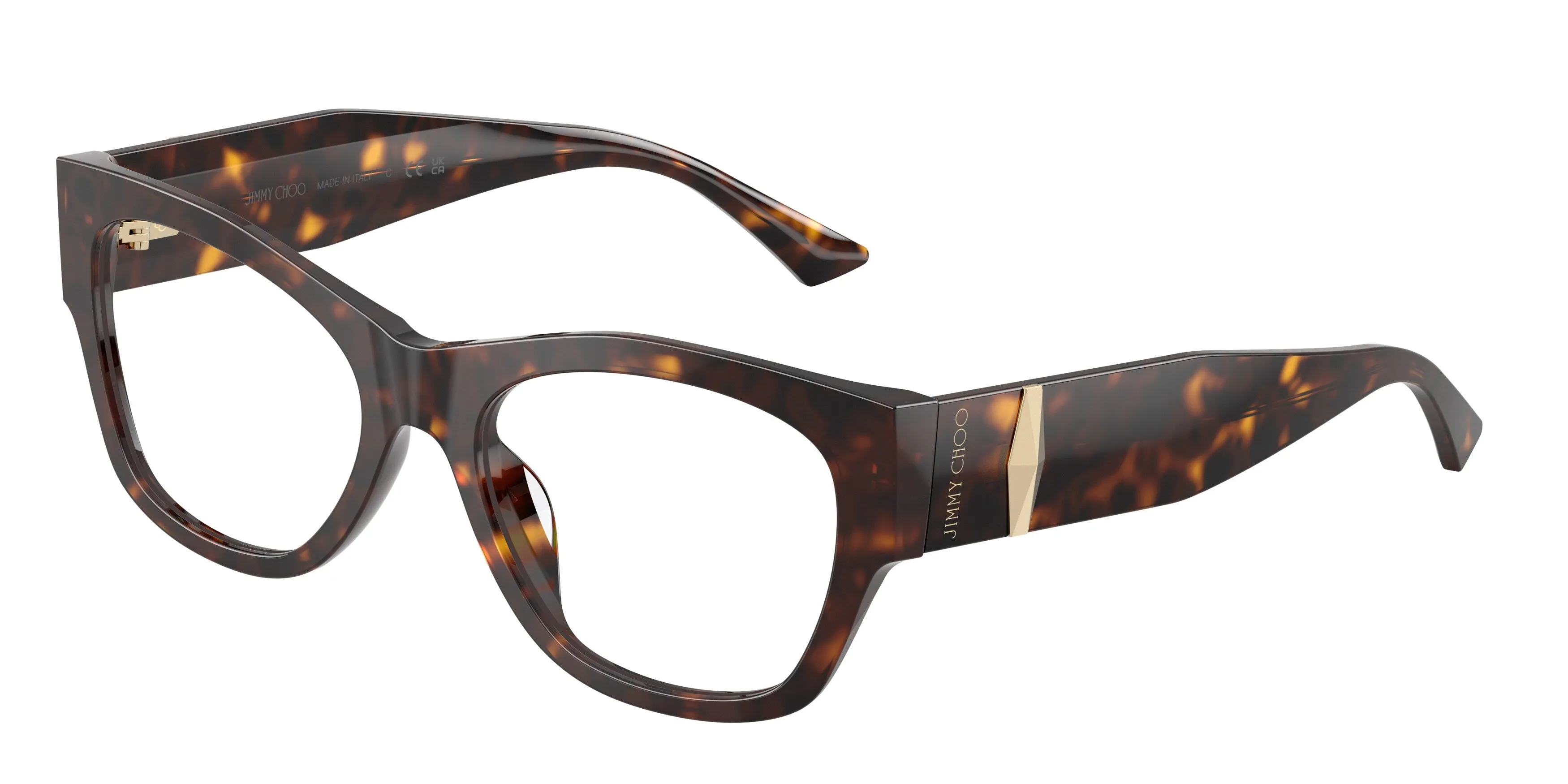 Jimmy Choo JC3063U 5002 Montature da vista Acetato Tartaruga Trasparente Pillow Normale - immagine 1
