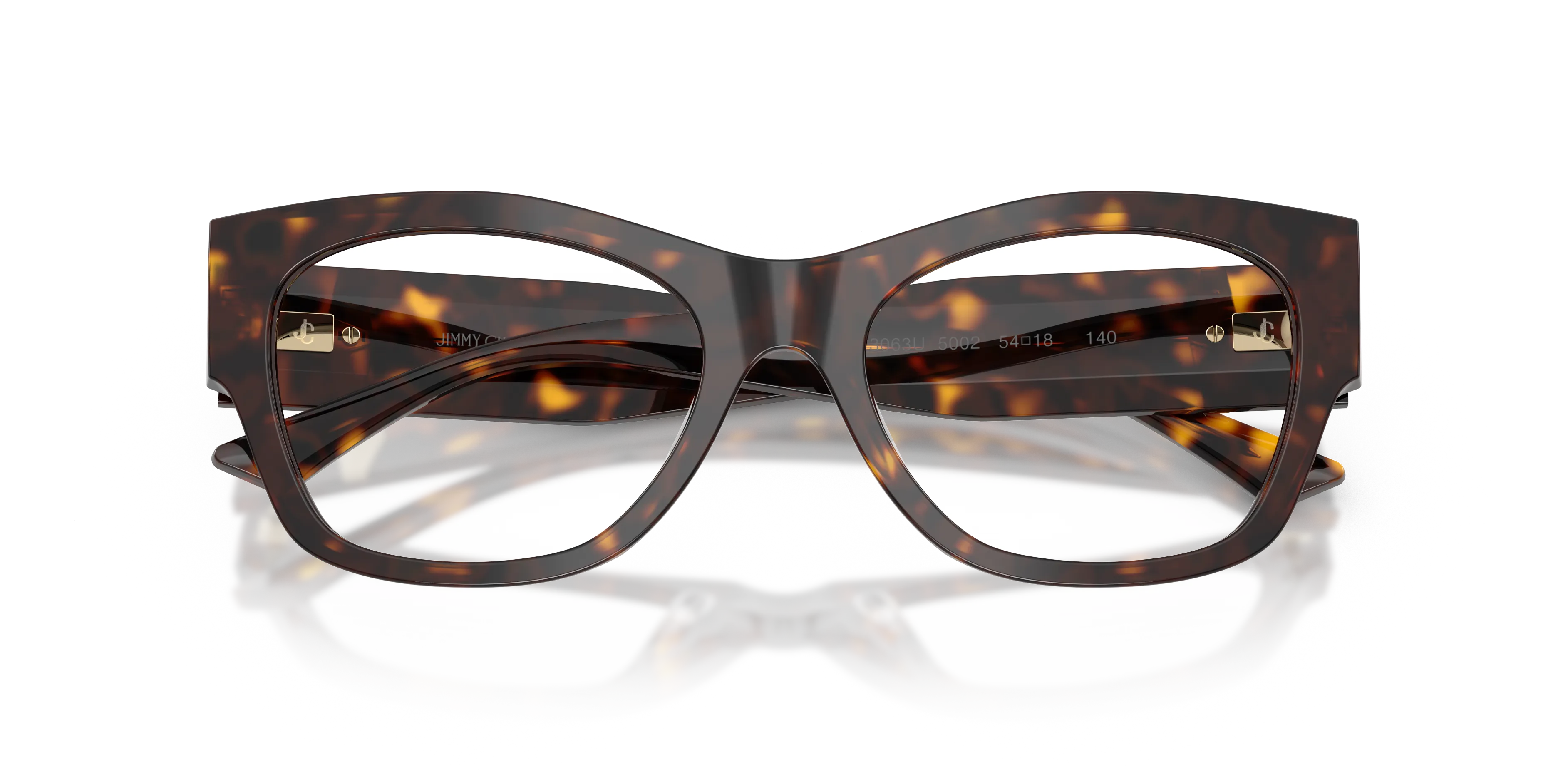 Jimmy Choo JC3063U 5002 Montature da vista Acetato Tartaruga Trasparente Pillow Normale - immagine 2