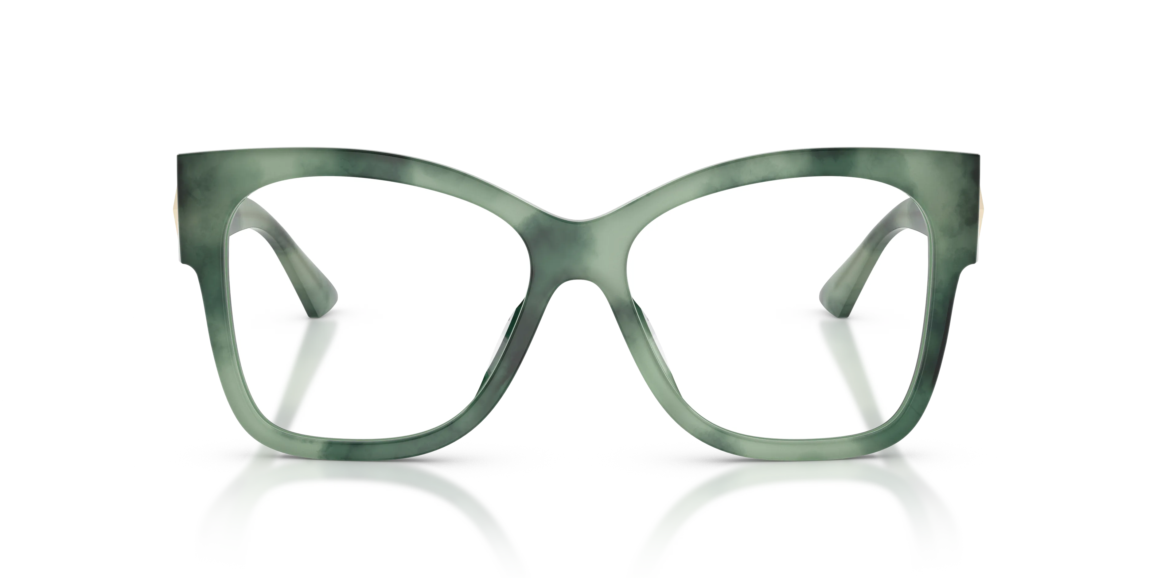 Jimmy Choo JC3062U 5099 Montature da vista Acetato Verde Trasparente Squadrata Normale - immagine 3