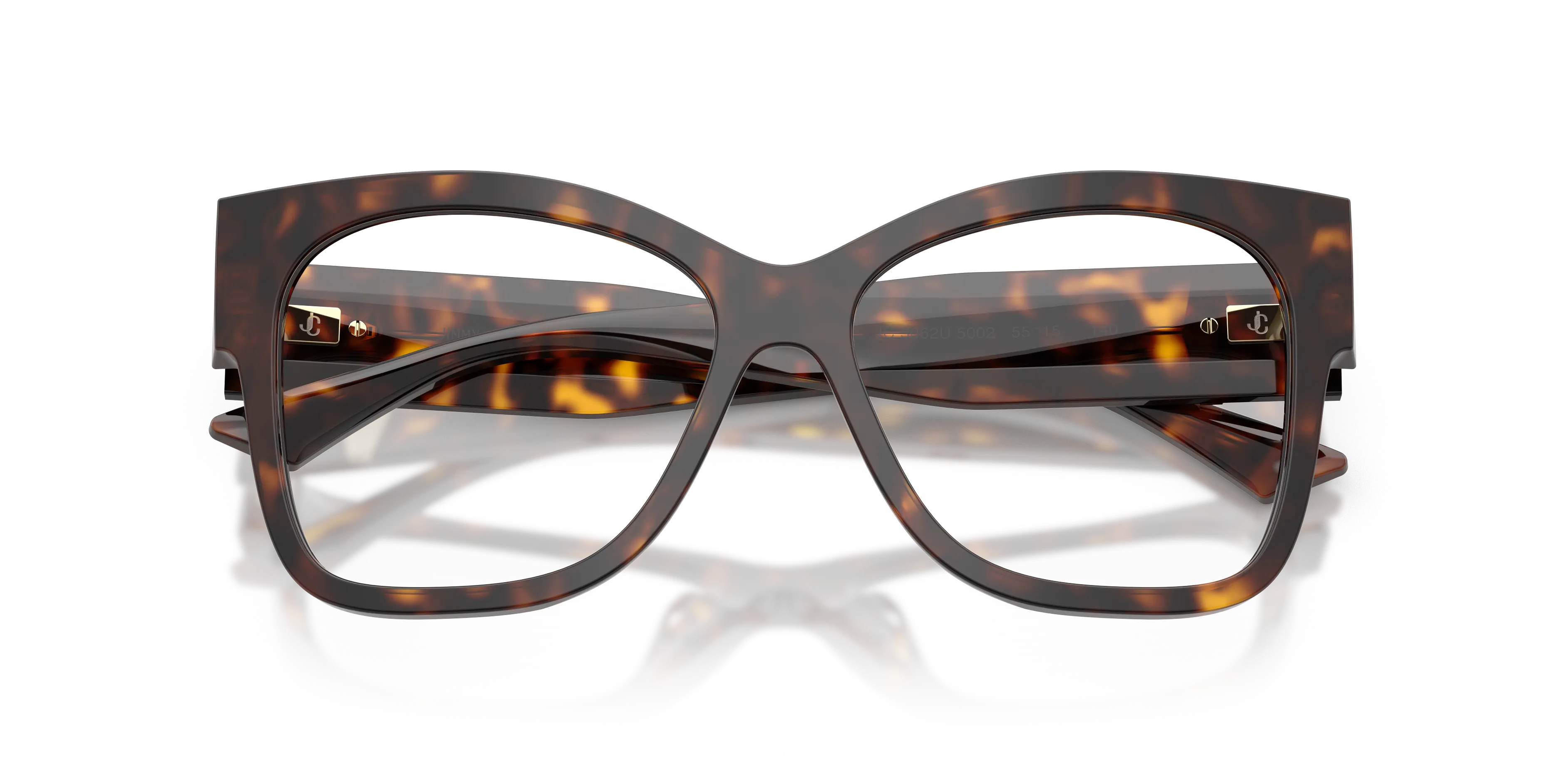 Jimmy Choo JC3062U 5002 Montature da vista Acetato Tartaruga Trasparente Squadrata Normale - immagine 2