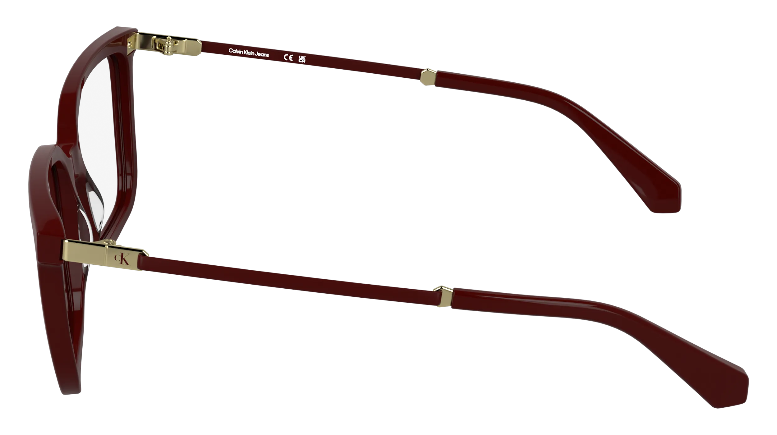 Calvin Klein CKJ26615 600 Montature da vista Acetato Rosso Squadrata Normale - immagine 3