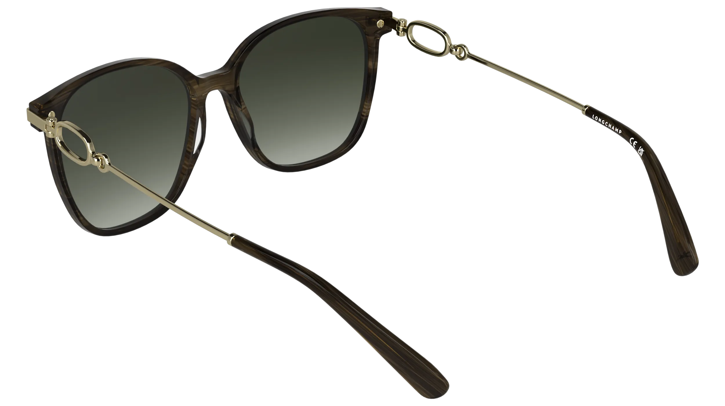 LONGCHAMP LO805S 211 Occhiali da sole Acetato Marrone Marrone Squadrata Normale - immagine 4