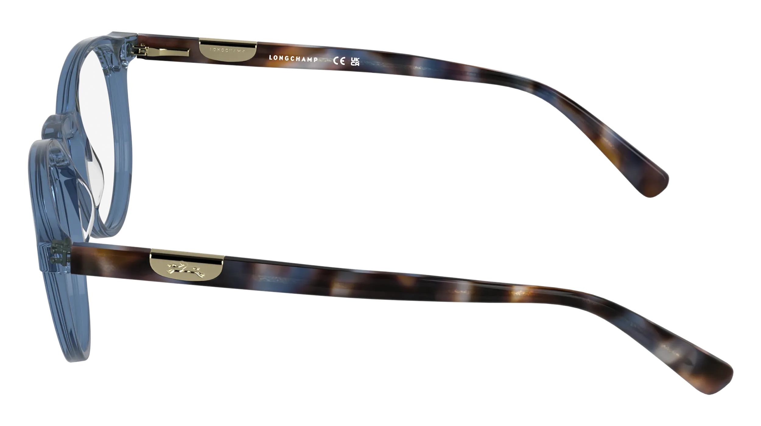 LONGCHAMP LO2798 404 Montature da vista Acetato Blu Geometrica Normale - immagine 3