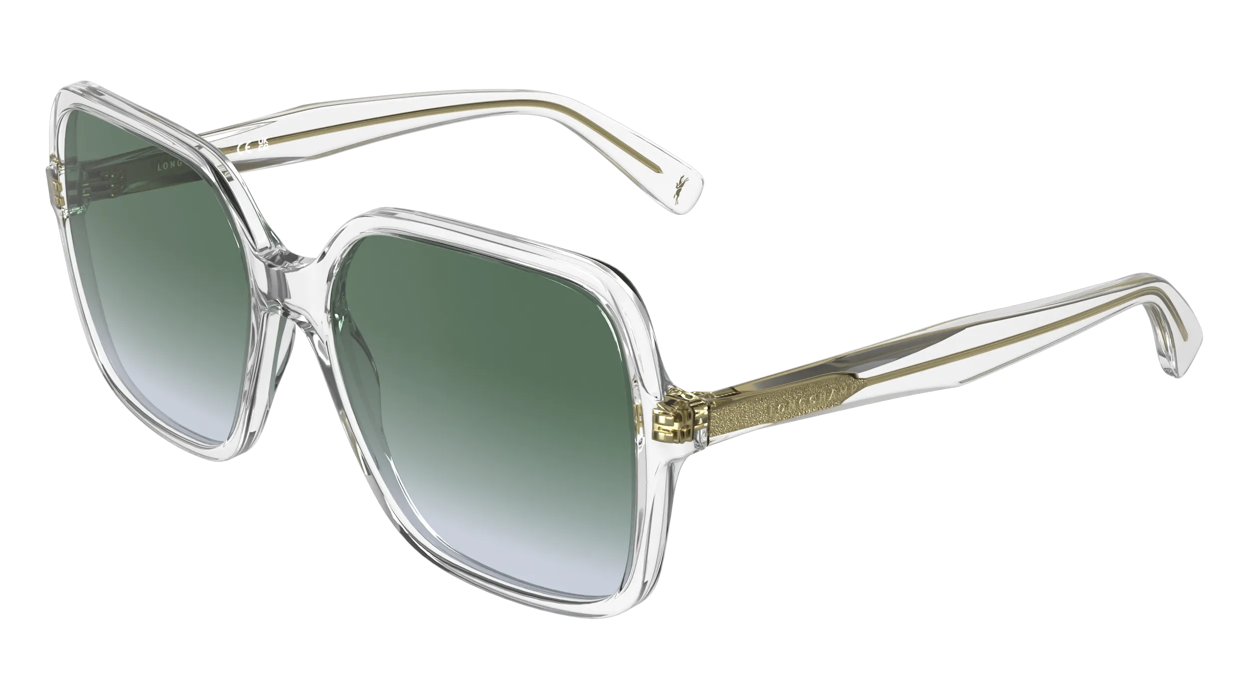 LONGCHAMP LO808S 900 Occhiali da sole Acetato Verde Squadrata Normale - immagine 1