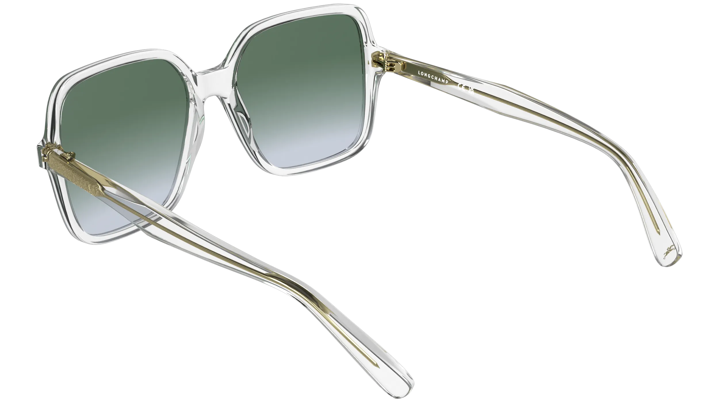 LONGCHAMP LO808S 900 Occhiali da sole Acetato Verde Squadrata Normale - immagine 4