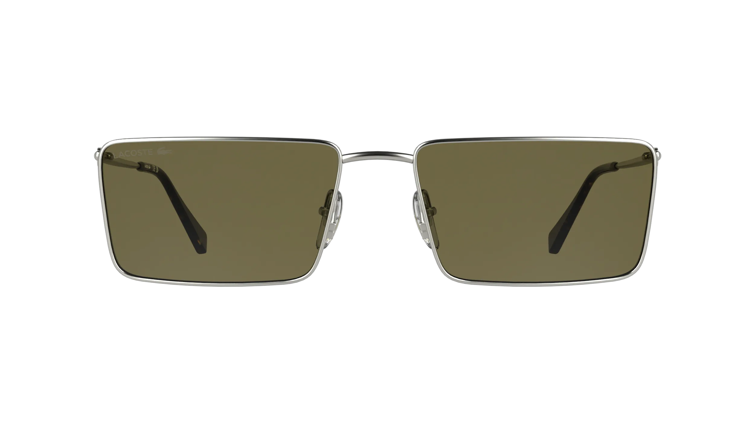 Lacoste L279S 041 Occhiali da sole Metallo Argento Marrone Squadrata Normale - immagine 2