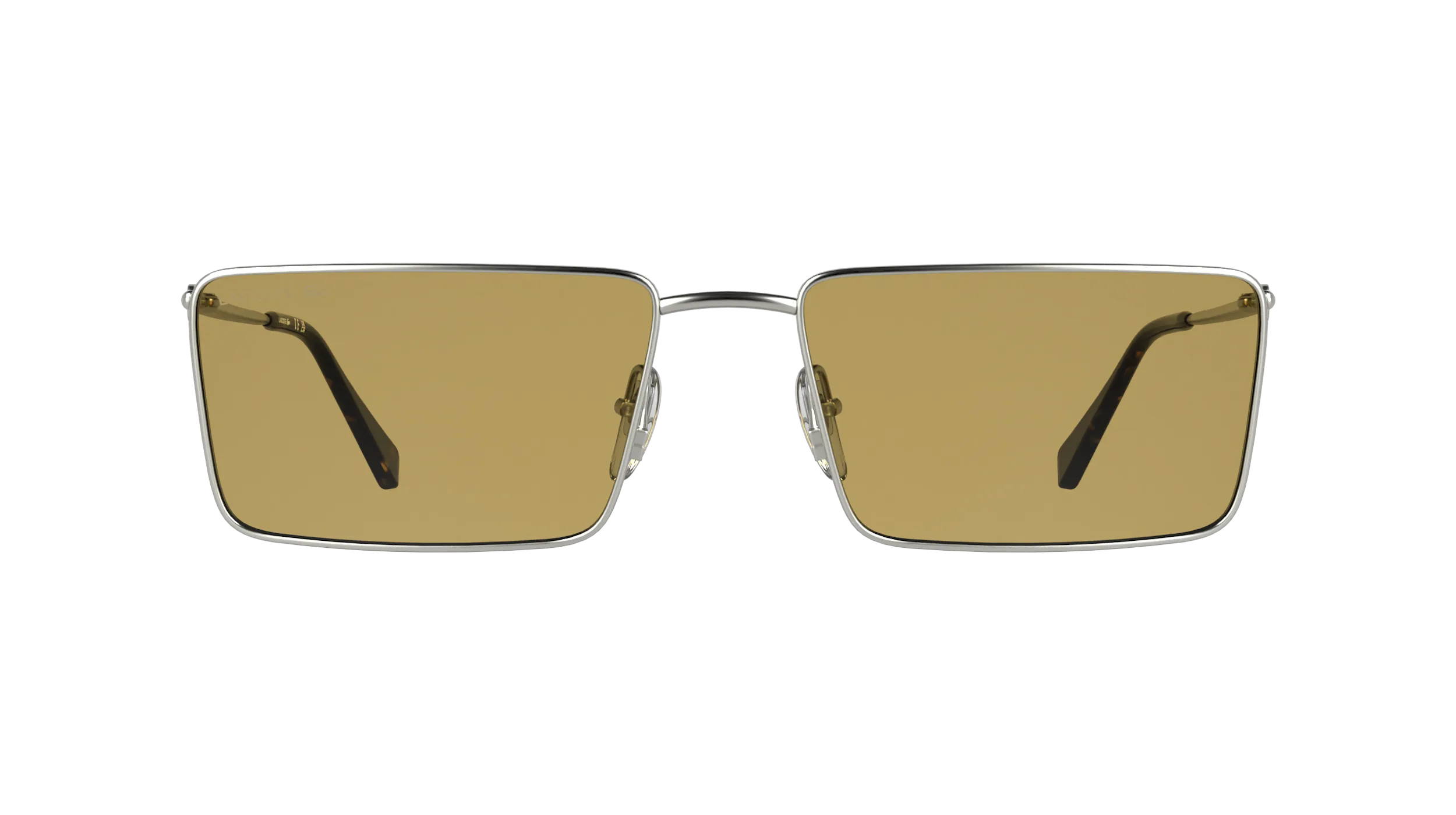 Lacoste L279S 043 Occhiali da sole Metallo Argento Giallo Squadrata Normale - immagine 2